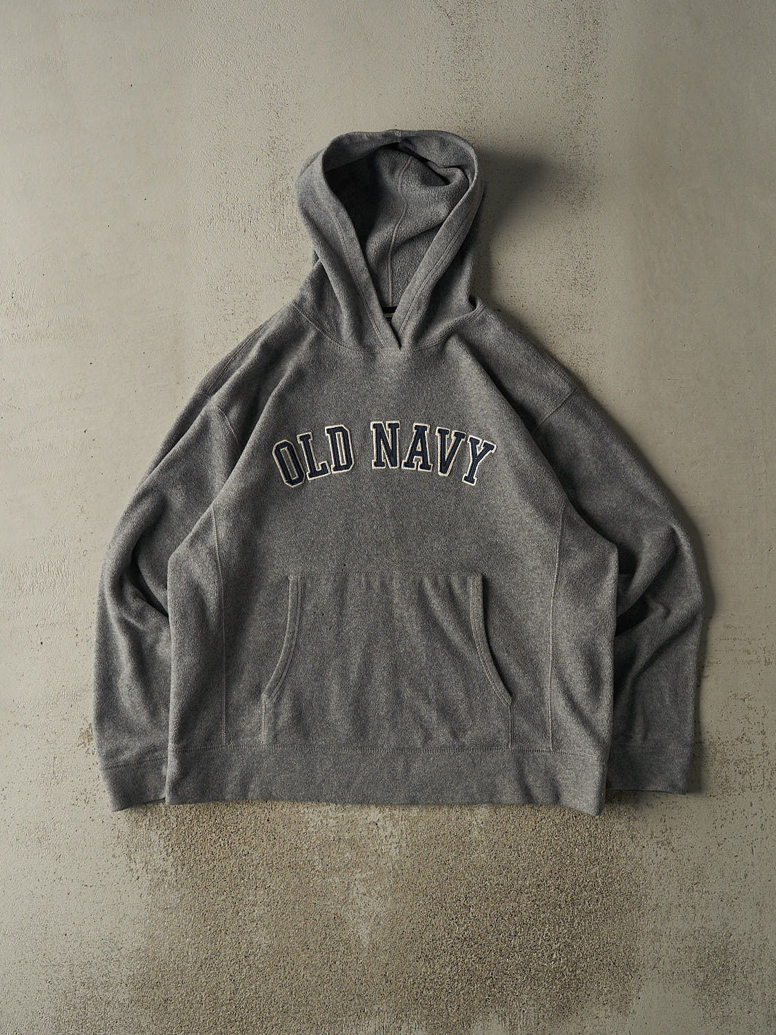 NAVY パーカー グレー USA 90s Vintage 90s Grey Old Navy Embroidered Fleece Hoodie (XL/XXL
