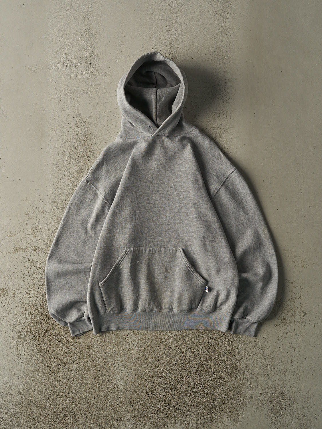 Vintage 90s Grey Russell Athletic Blank Hoodie (S/M) – Rebalance