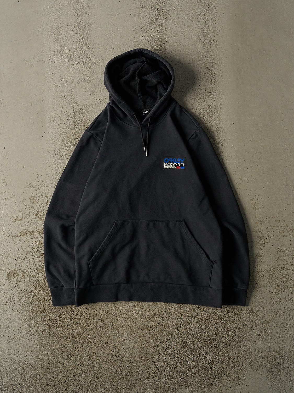 Vintage Y2K Navy Blue Oakley Factory Pilot Hoodie (M) – Rebalance