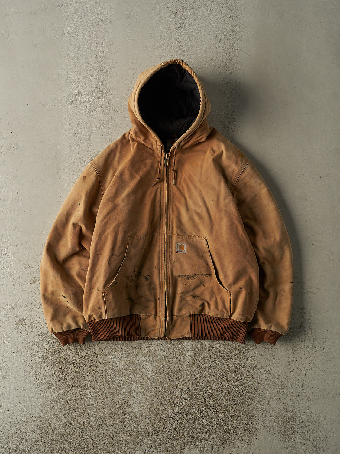 Vintage 90s Camel Carhartt Hooded Active Jacket (L/XL) – Rebalance