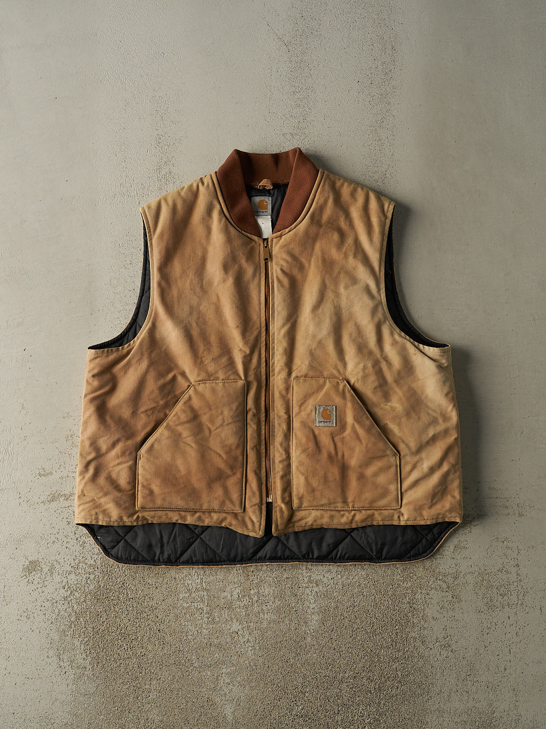 Vintage 90s Beige Carhartt Work Vest (XL/XXL) – Rebalance Vintage