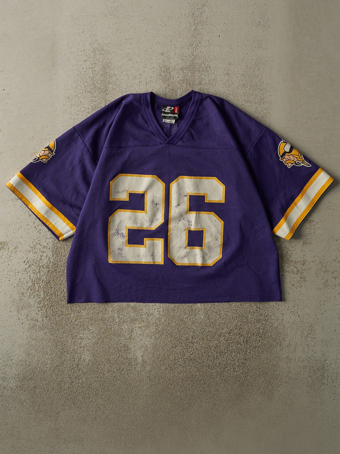 Vintage 90s Purple Minnesota Vikings #26 Robert Smith Cropped