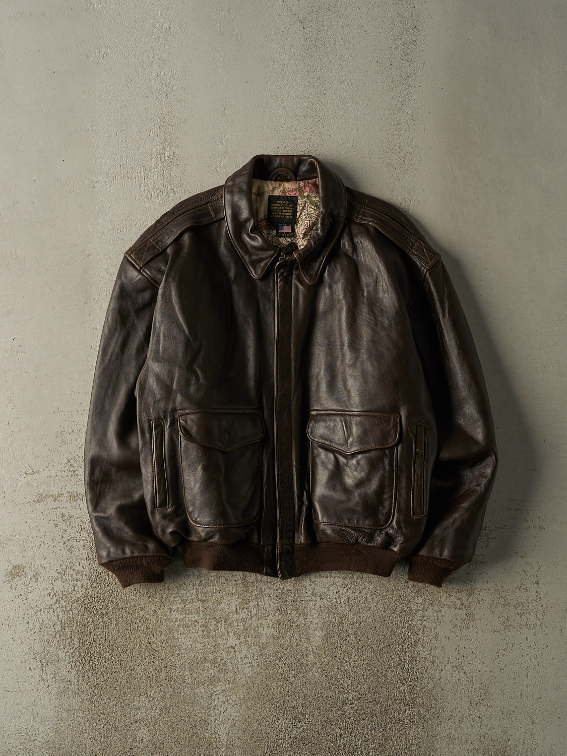Vintage 90s Brown Avirex Type A-2 Flight Jacket (L/XL) – Rebalance