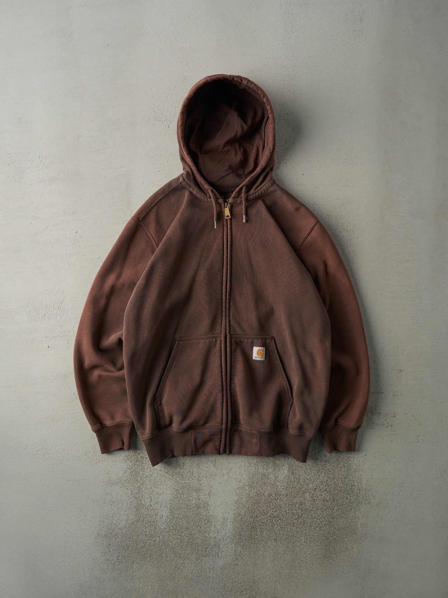 Vintage Y2K Sun Faded Brown Carhartt Zip Up Hoodie (L) – Rebalance