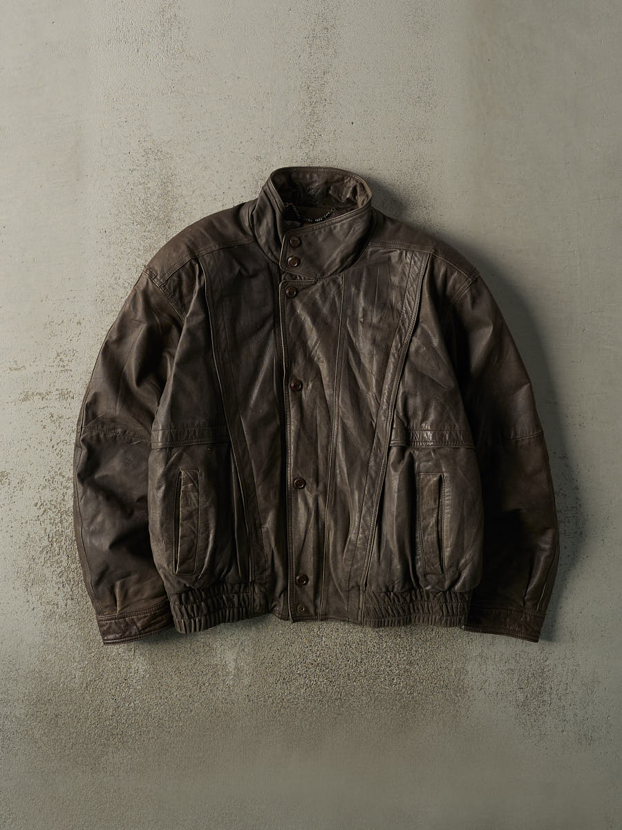Vintage 90s Brown Danier Leather Jacket (L/XL) – Rebalance Vintage