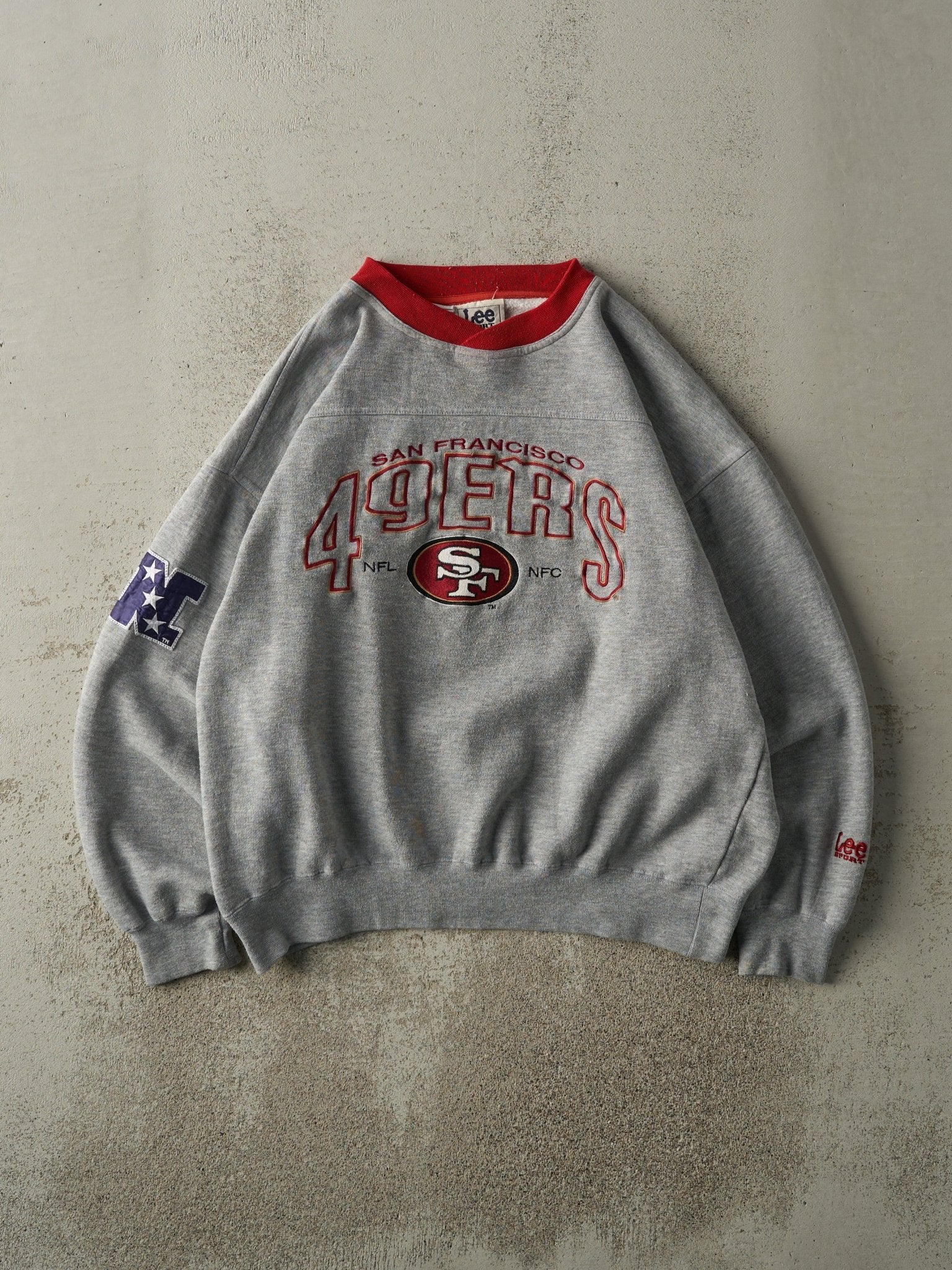 Vintage 90s Grey San Fransisco 49ers Boxy Crewneck (L) – Rebalance 