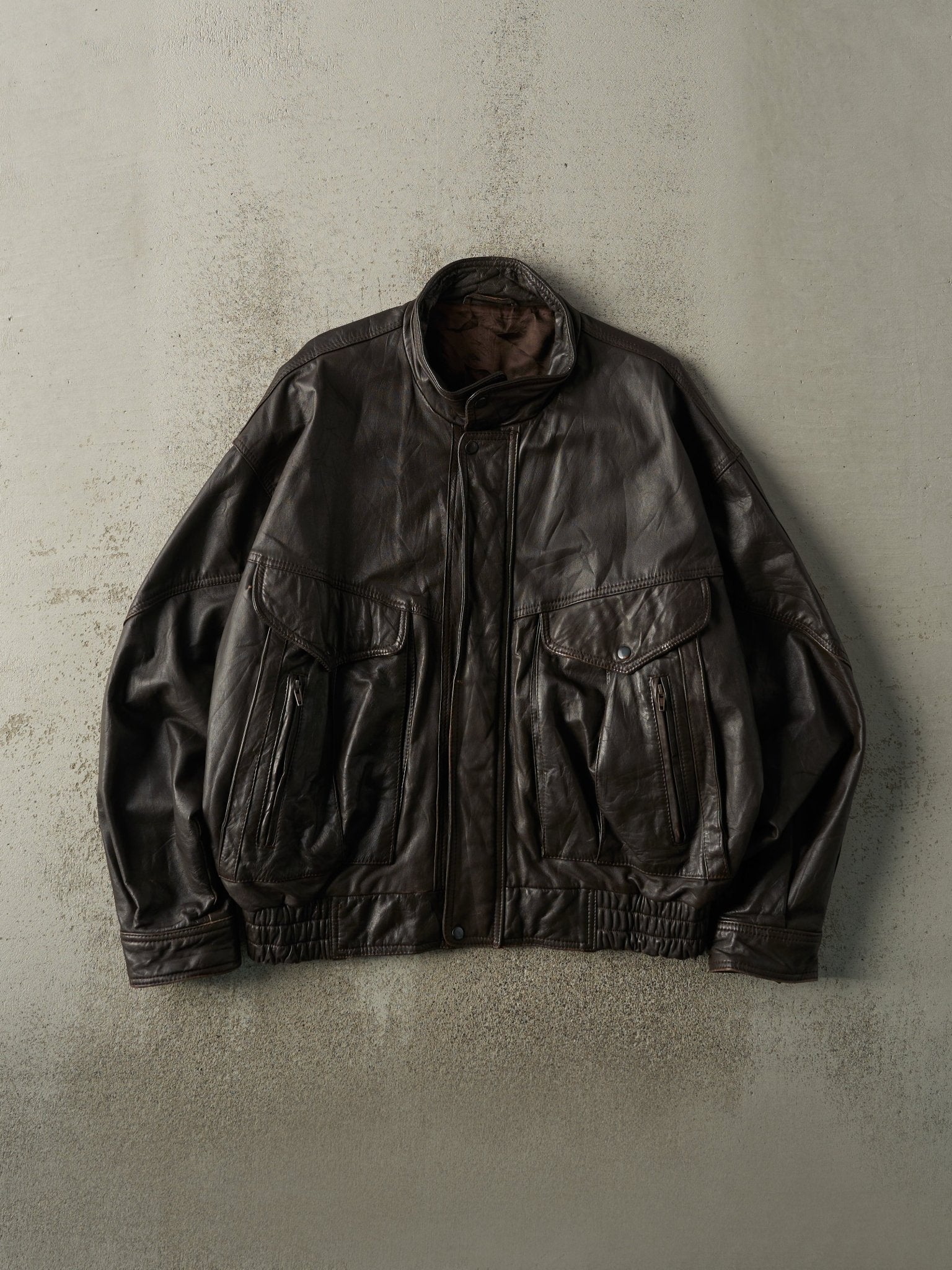 Vintage 90s Brown Renoma Leather Jacket (L) – Rebalance Vintage