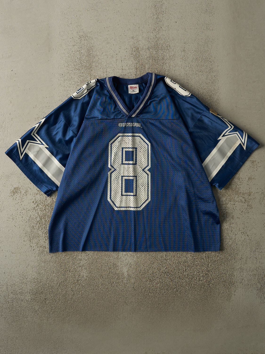 90s 売れ筋 MADE IN USADeLONG×NFL COWBOYS袖皮スタジャン 90s MADE IN