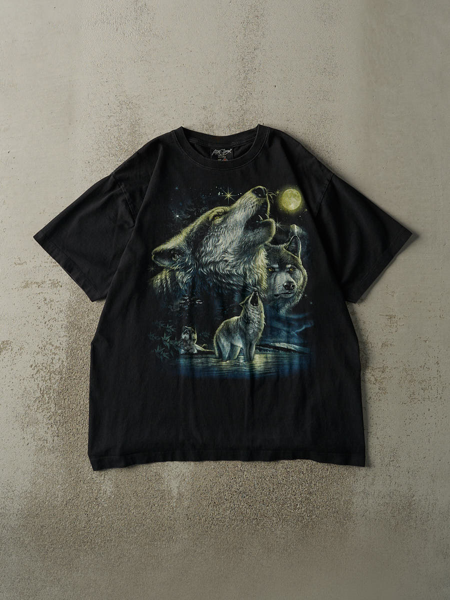 Vintage Y2K Black Wolf Nature Tee (L/XL) – Rebalance Vintage
