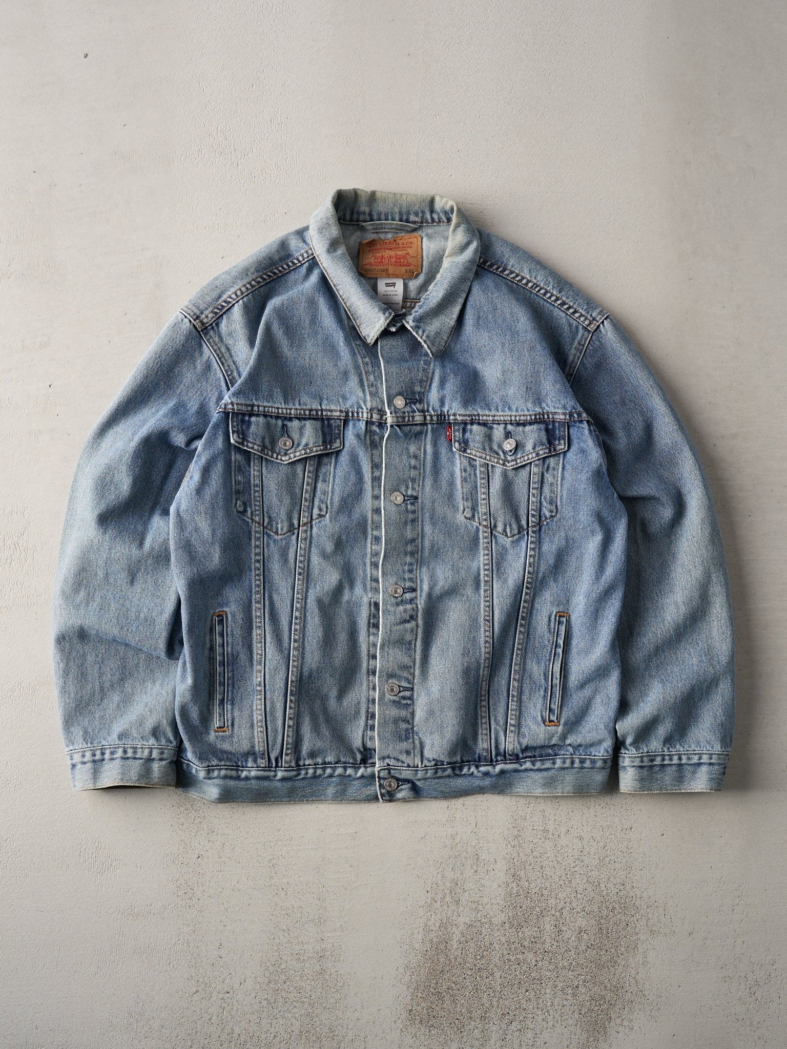 Vintage Light Wash Denim Jacket - M main image 1