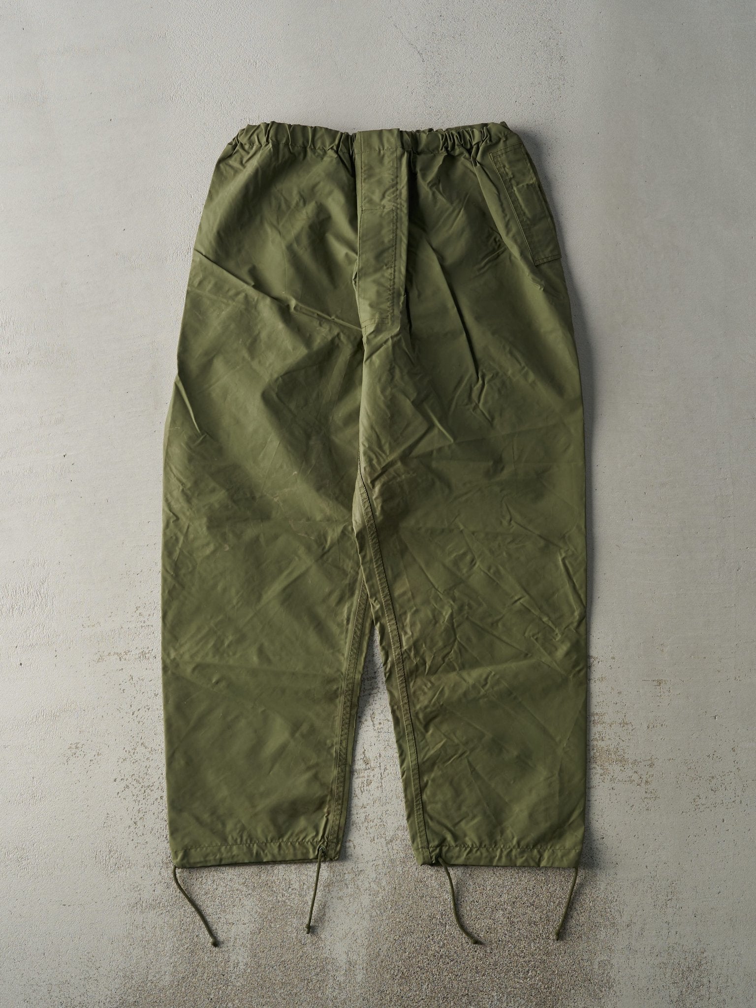 Vintage 90s Army Green Military Rain Pants (32x29