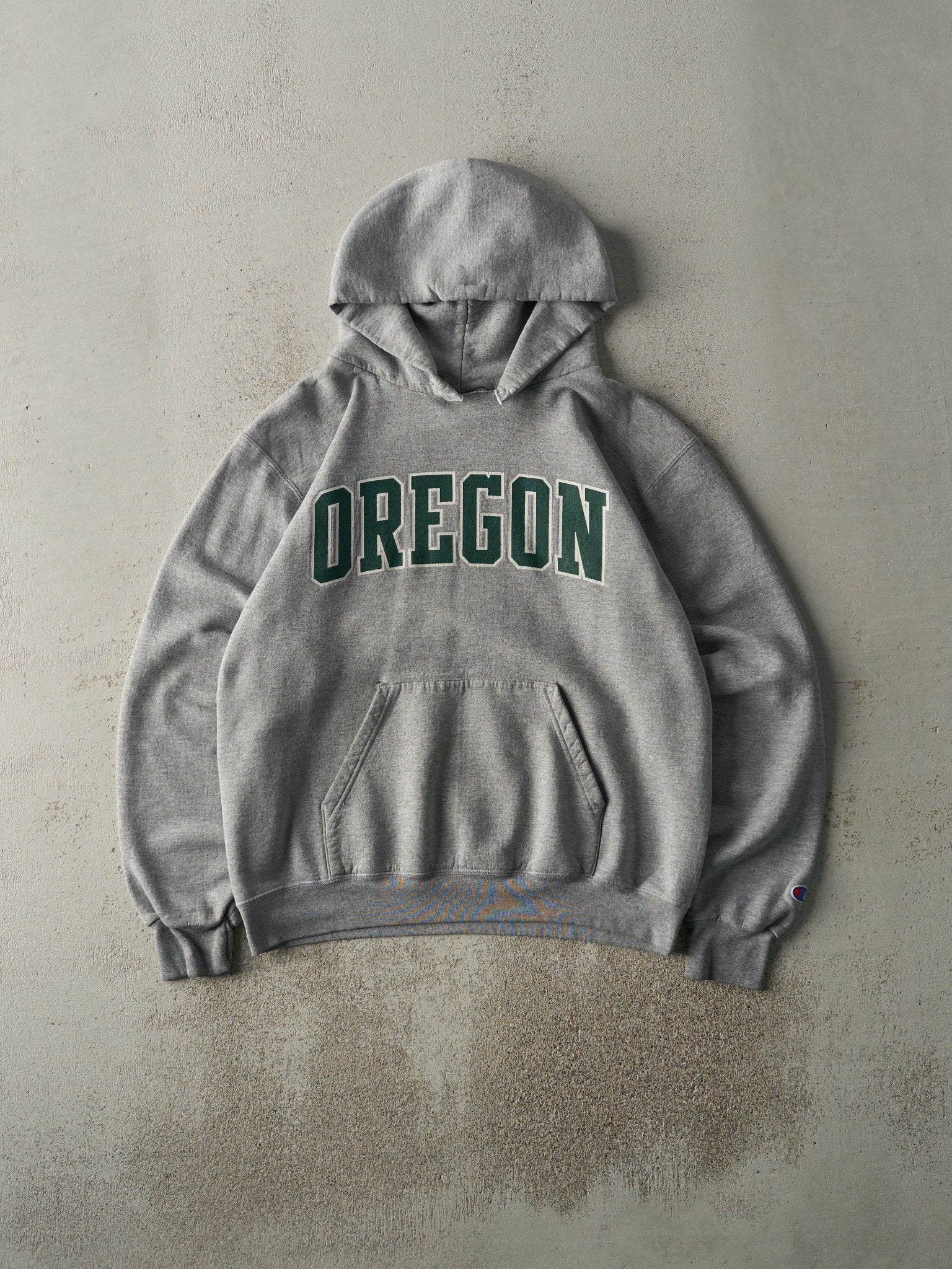 Vintage 90s Grey University of Oregon Hoodie (M) – Rebalance Vintage