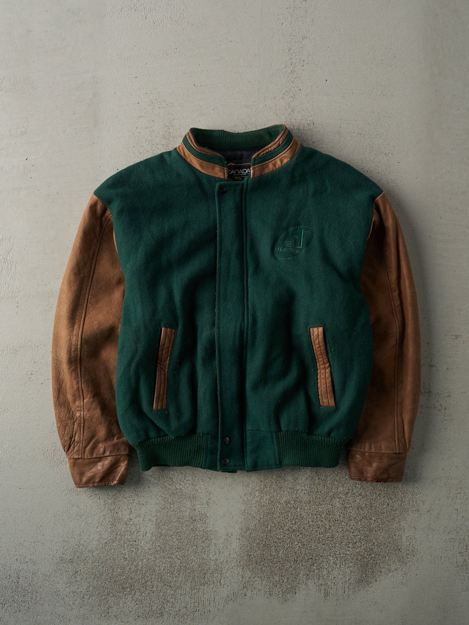 Vintage 90s 00s Green Brown Descente Decor Anorak Hooded Jacket L