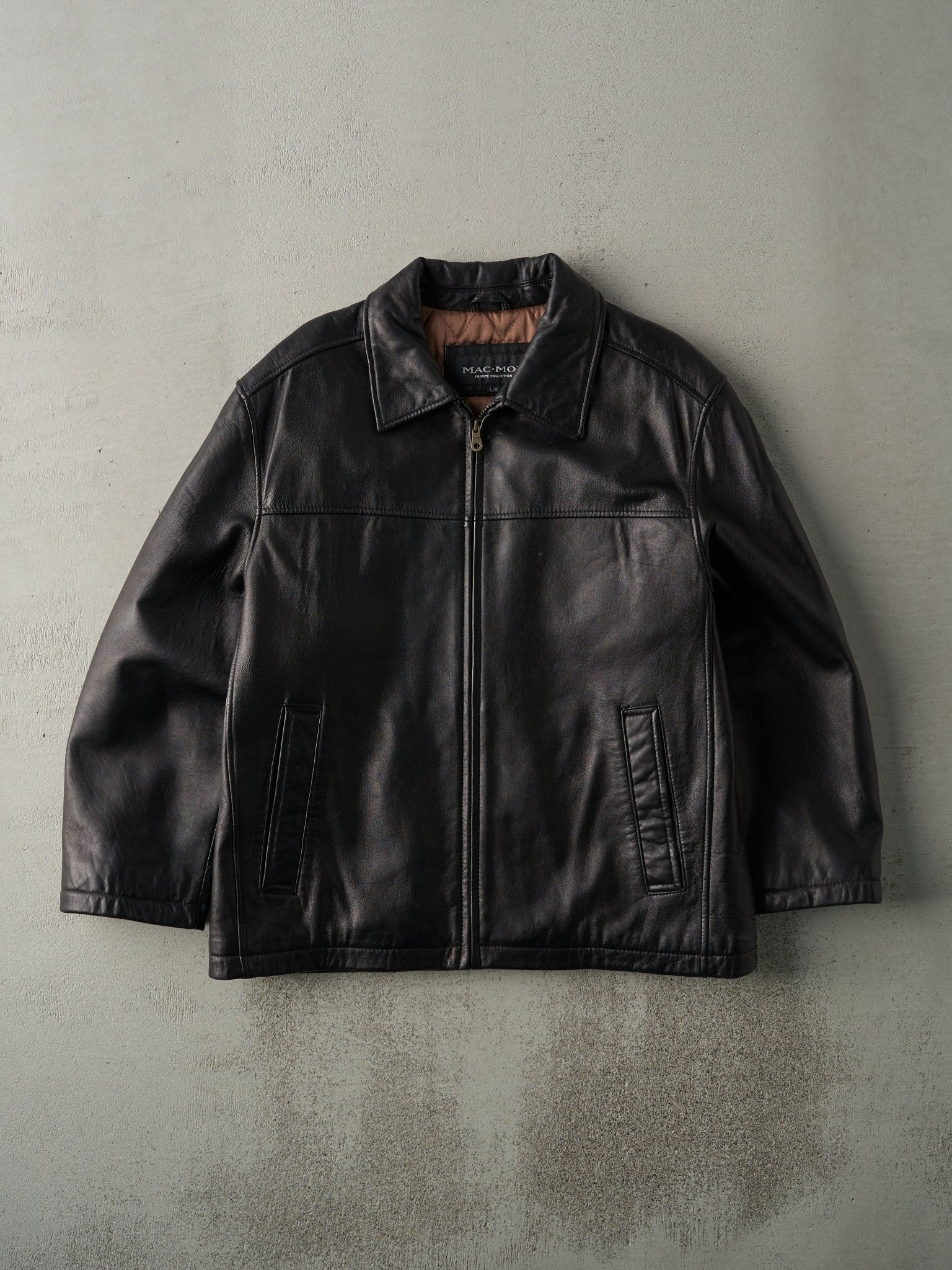 Vintage 90s Black Mac Mor Leather Jacket (M) – Rebalance Vintage