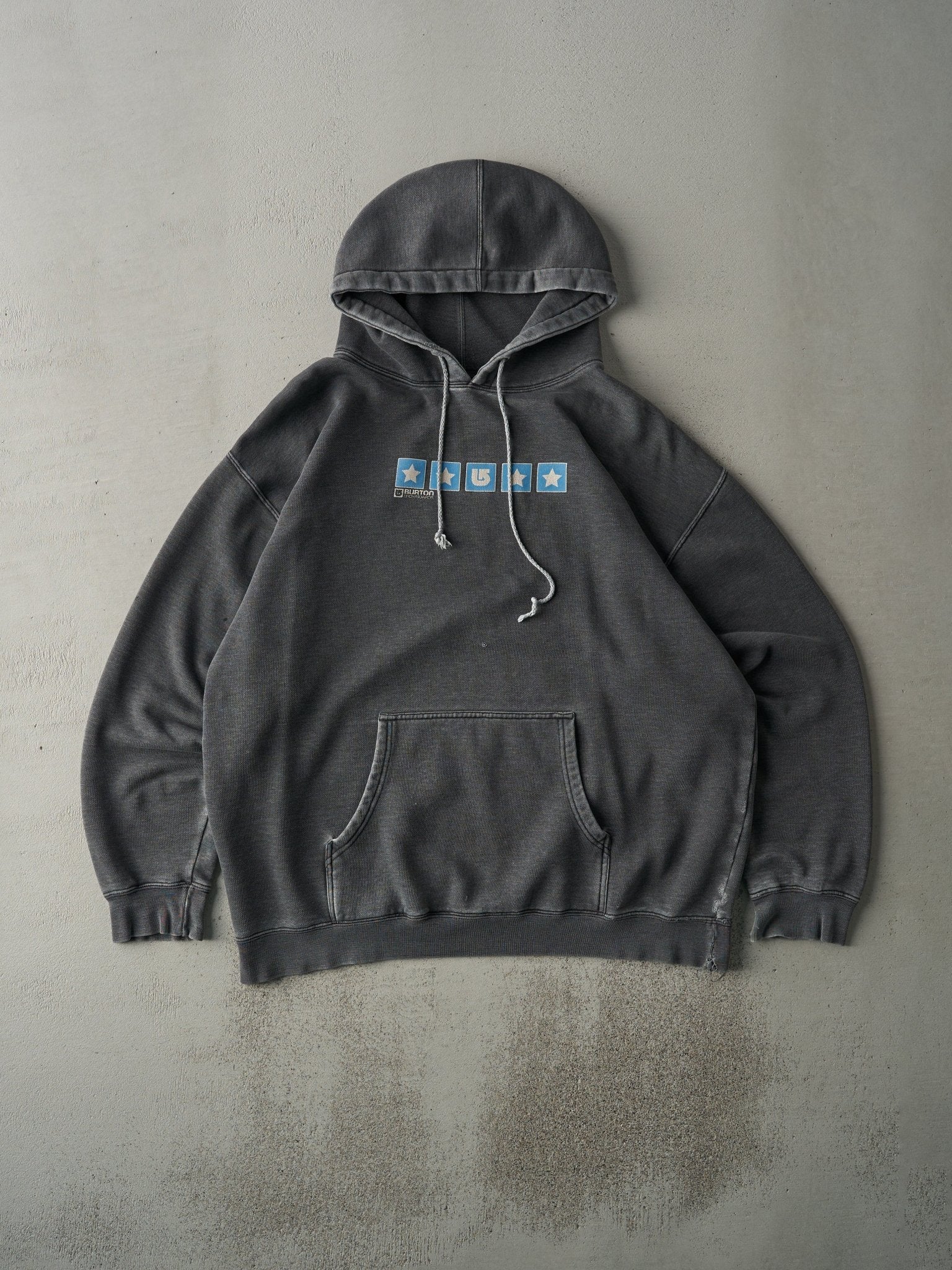 Vintage 90s Washed Grey Burton Snowboards Hoodie (L/XL) – Rebalance Vintage