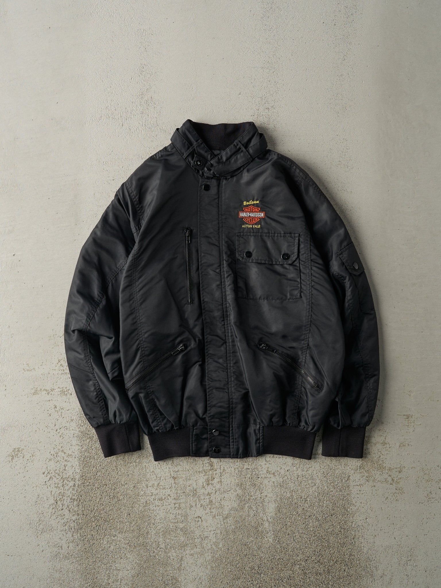 90's vintage HarleyDavidsonボンバーフライトジャケット 90's vintage HarleyDavidsonボンバーフライトジャケット 【公式通販】