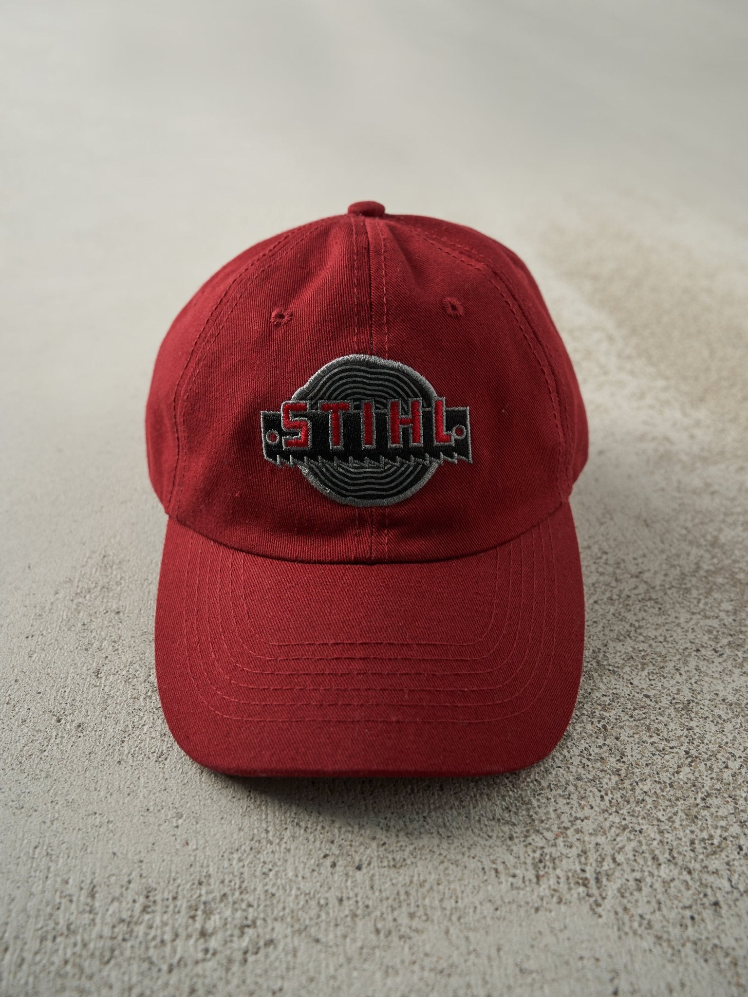 Vintage Y2K Red Stihl Embroidered Velcro Hat – Rebalance Vintage