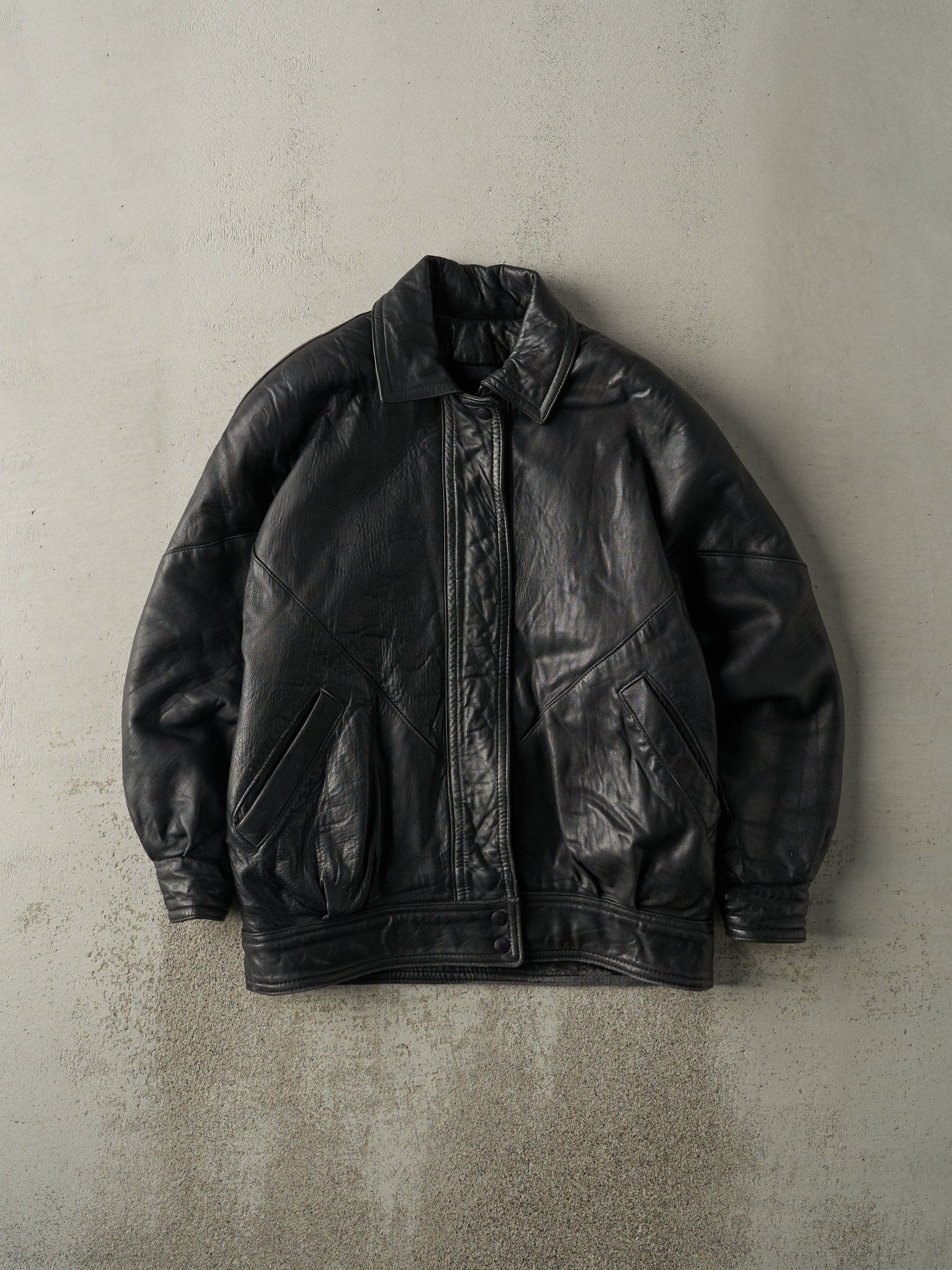 Vintage 90s Black Danier Leather Jacket (S/M) – Rebalance Vintage