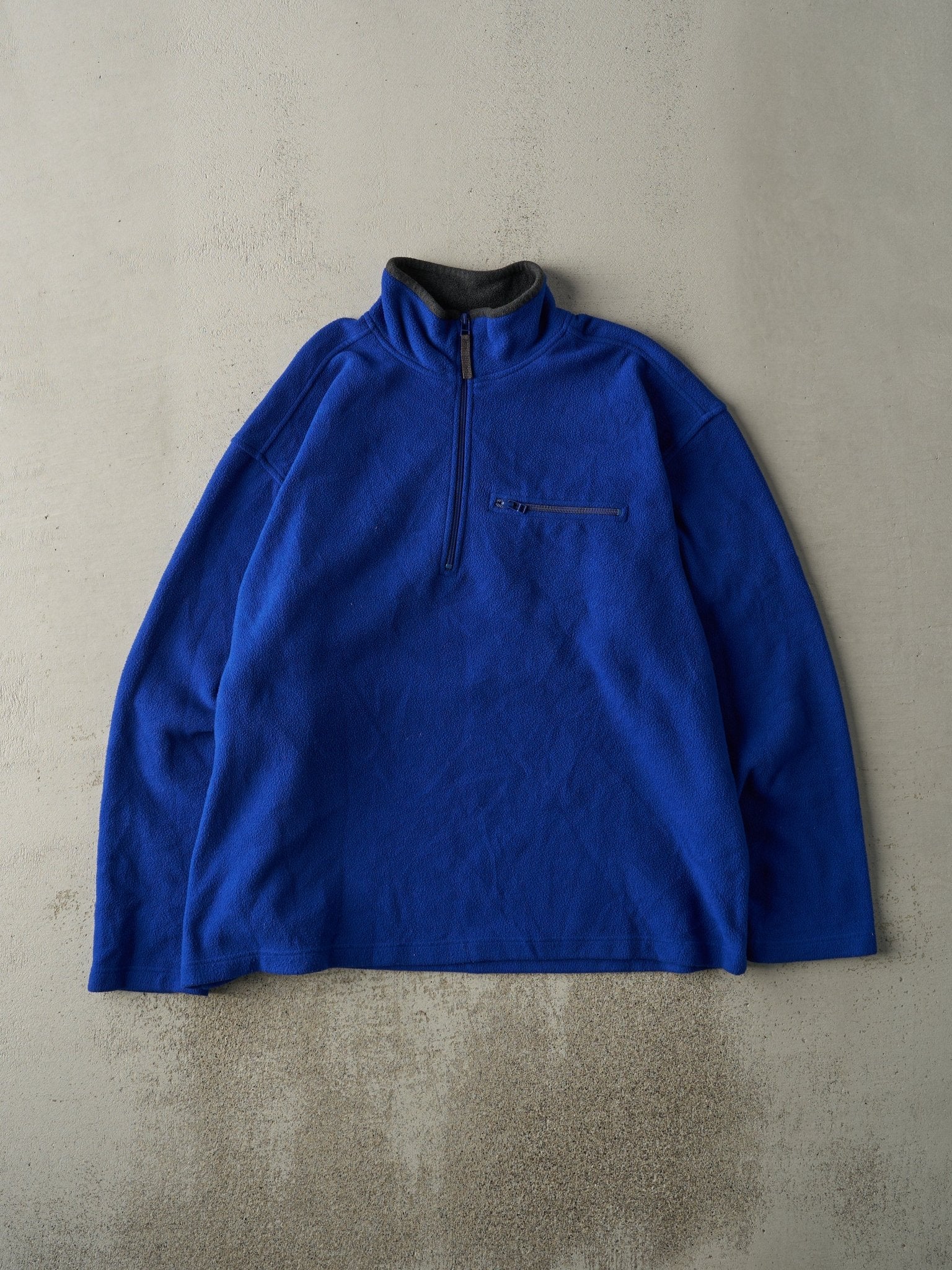 Vintage Y2K Blue Gap Quarter Zip Fleece (XXL) – Rebalance Vintage