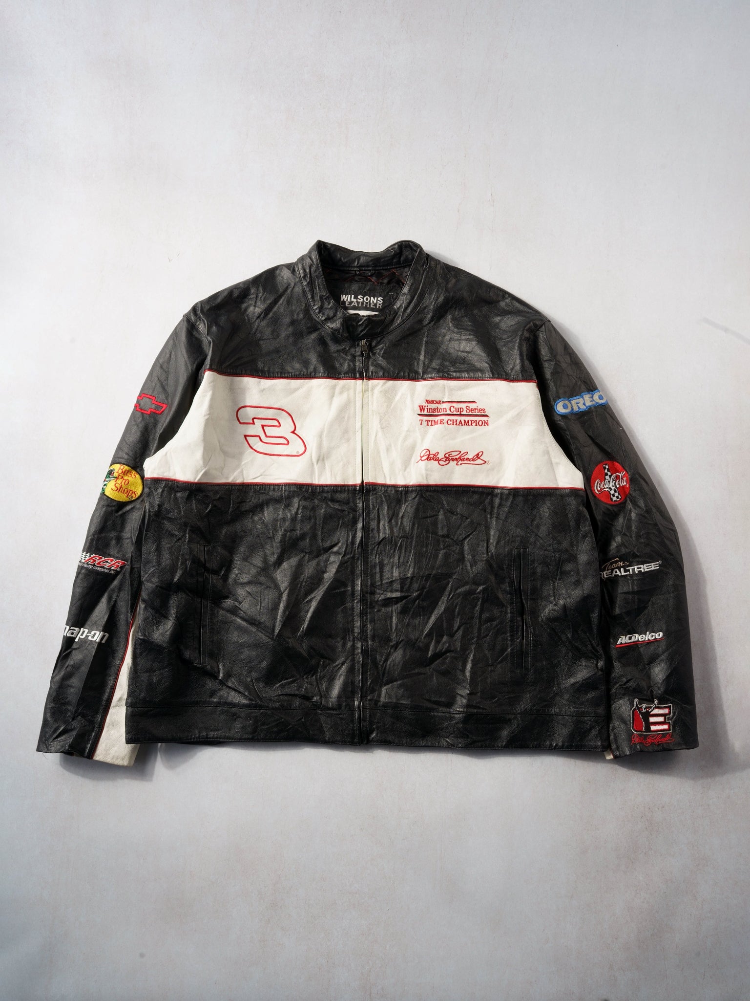 Vintage Dale Earnhardt Nascar on sale Winston Cup Series Leather Jacket