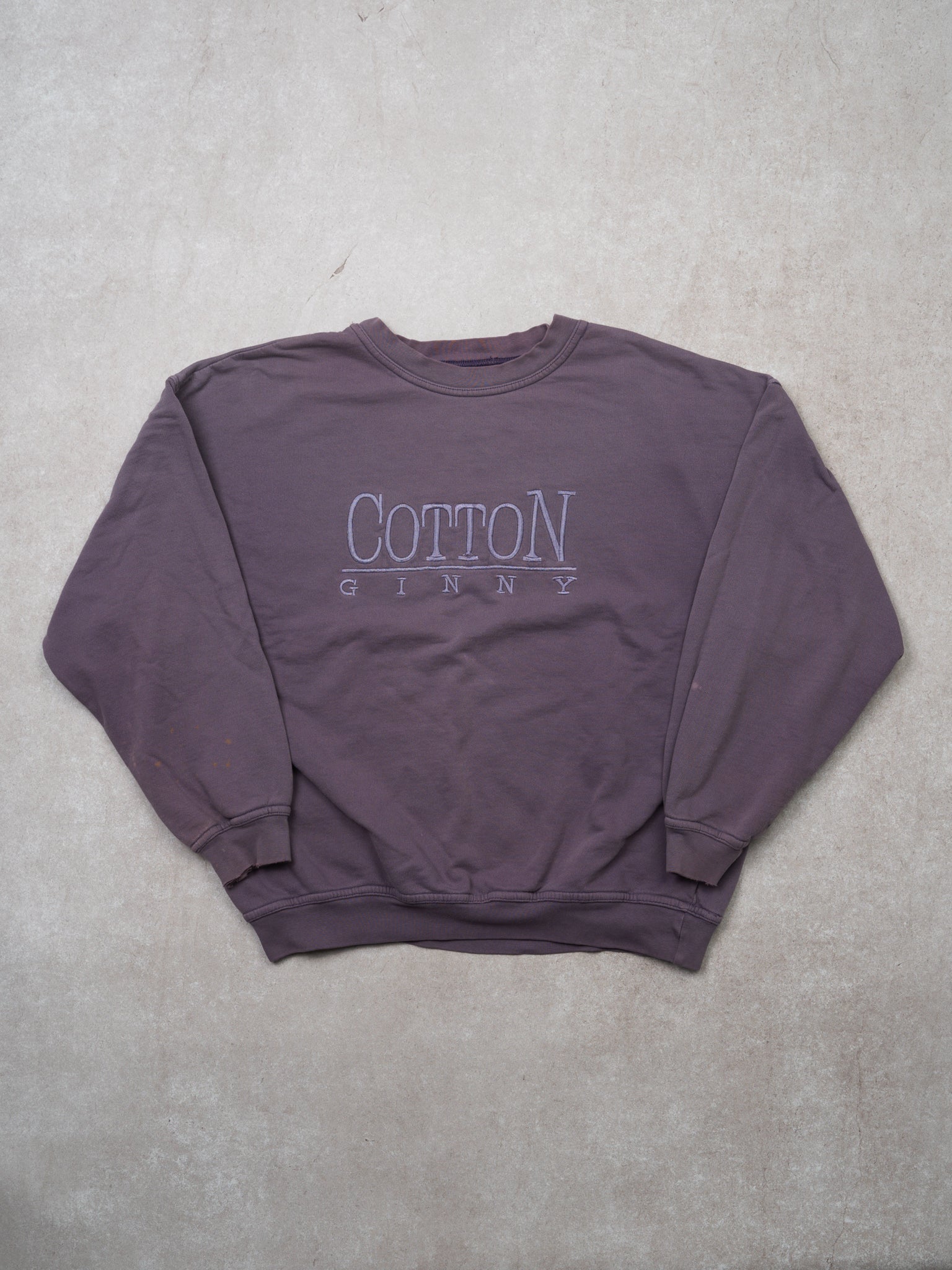 Vintage 90s Washed Purple Cotton Ginny Crewneck (L) – Rebalance