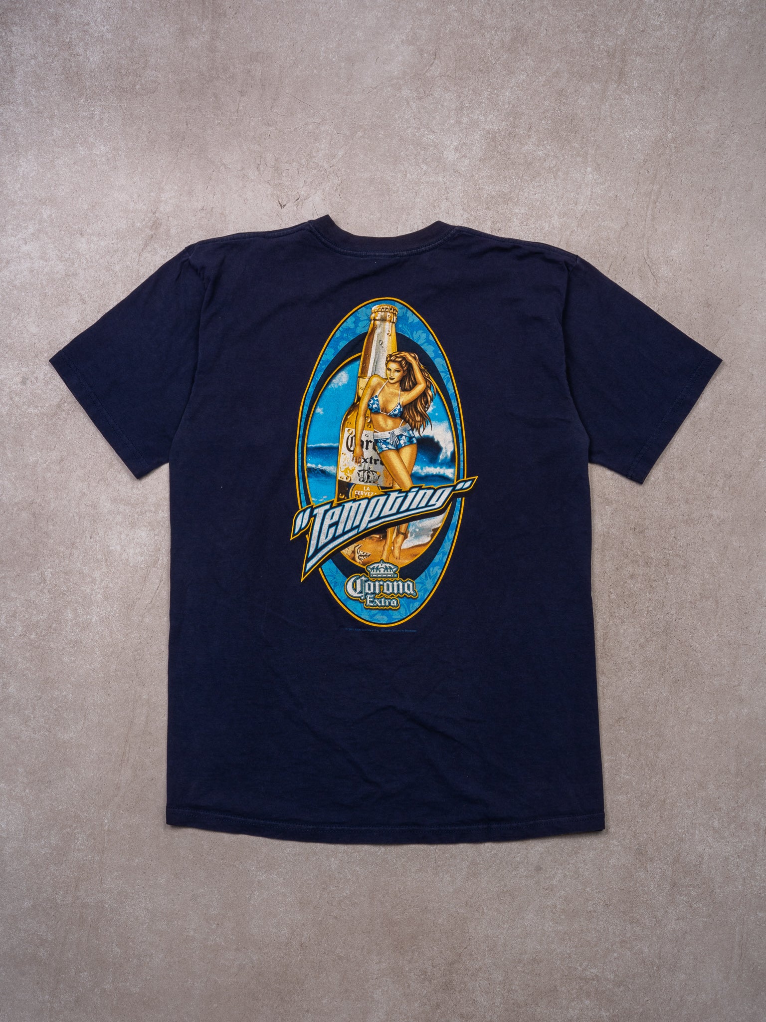 Vintage '01 Navy Corona Tempting Tee (l) – Rebalance Vintage