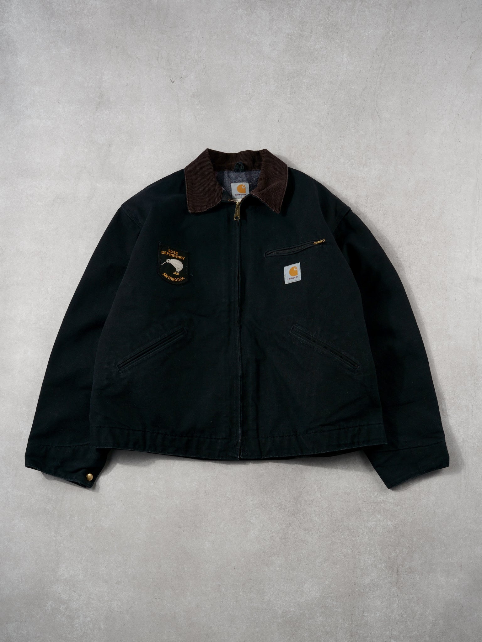 Vintage 90s Carhartt Black Parka Coat M L