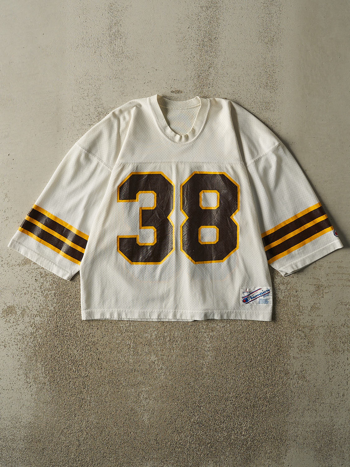Vintage 80s White #38 Football Jersey (S/M)