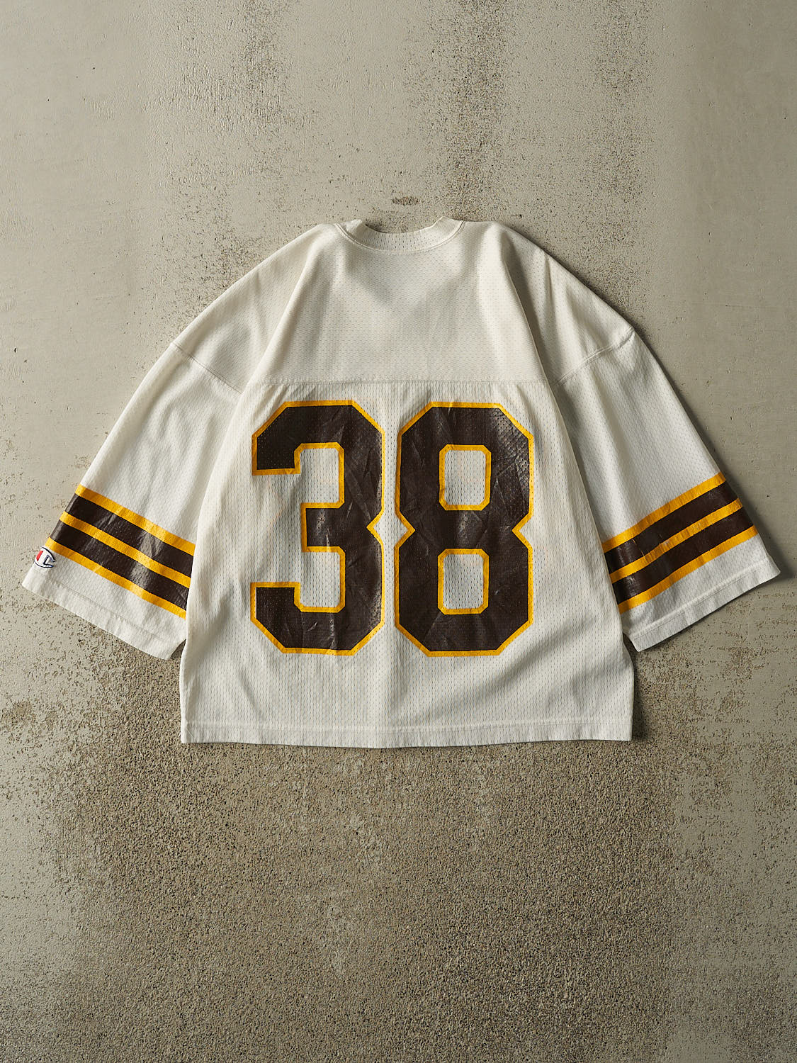 Vintage 80s White #38 Football Jersey (S/M)