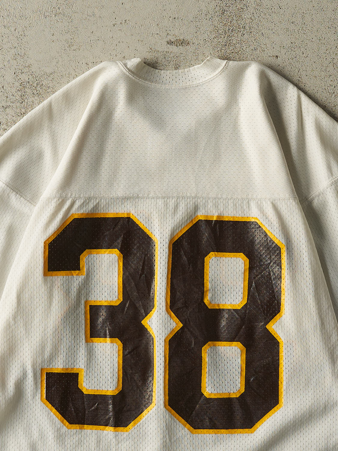 Vintage 80s White #38 Football Jersey (S/M)