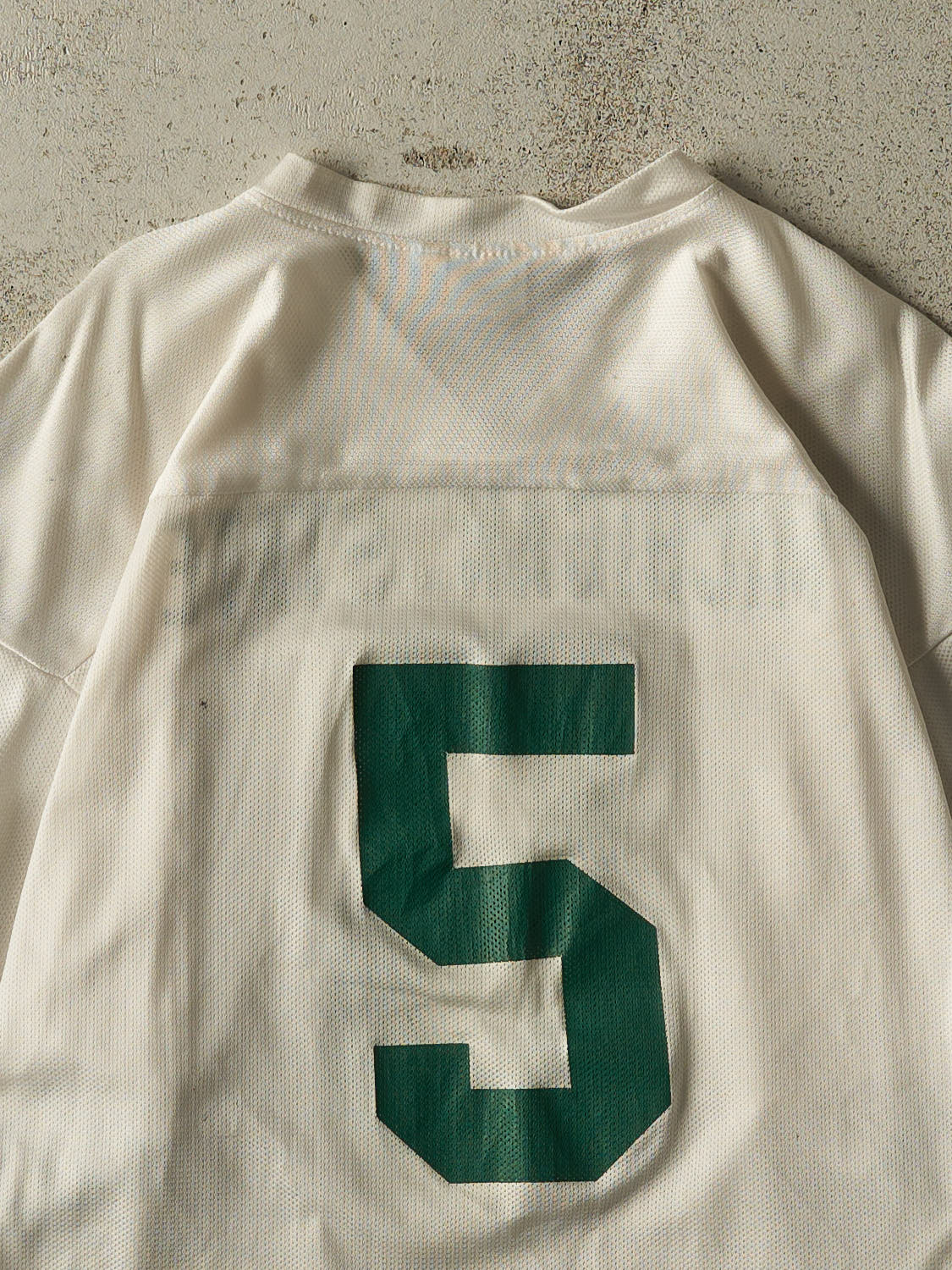 Vintage 90s White Michigan State University #5 Football Jersey (S)