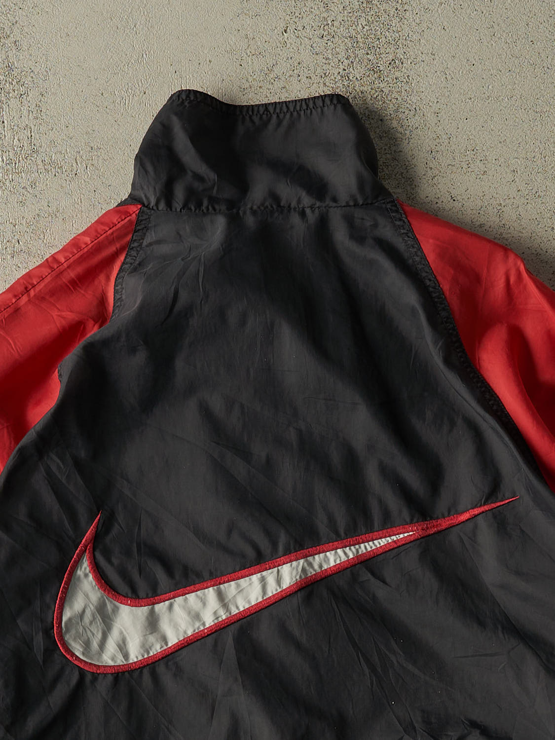 Vintage 90s Black Nike Zip Up Windbreaker Jacket (M)