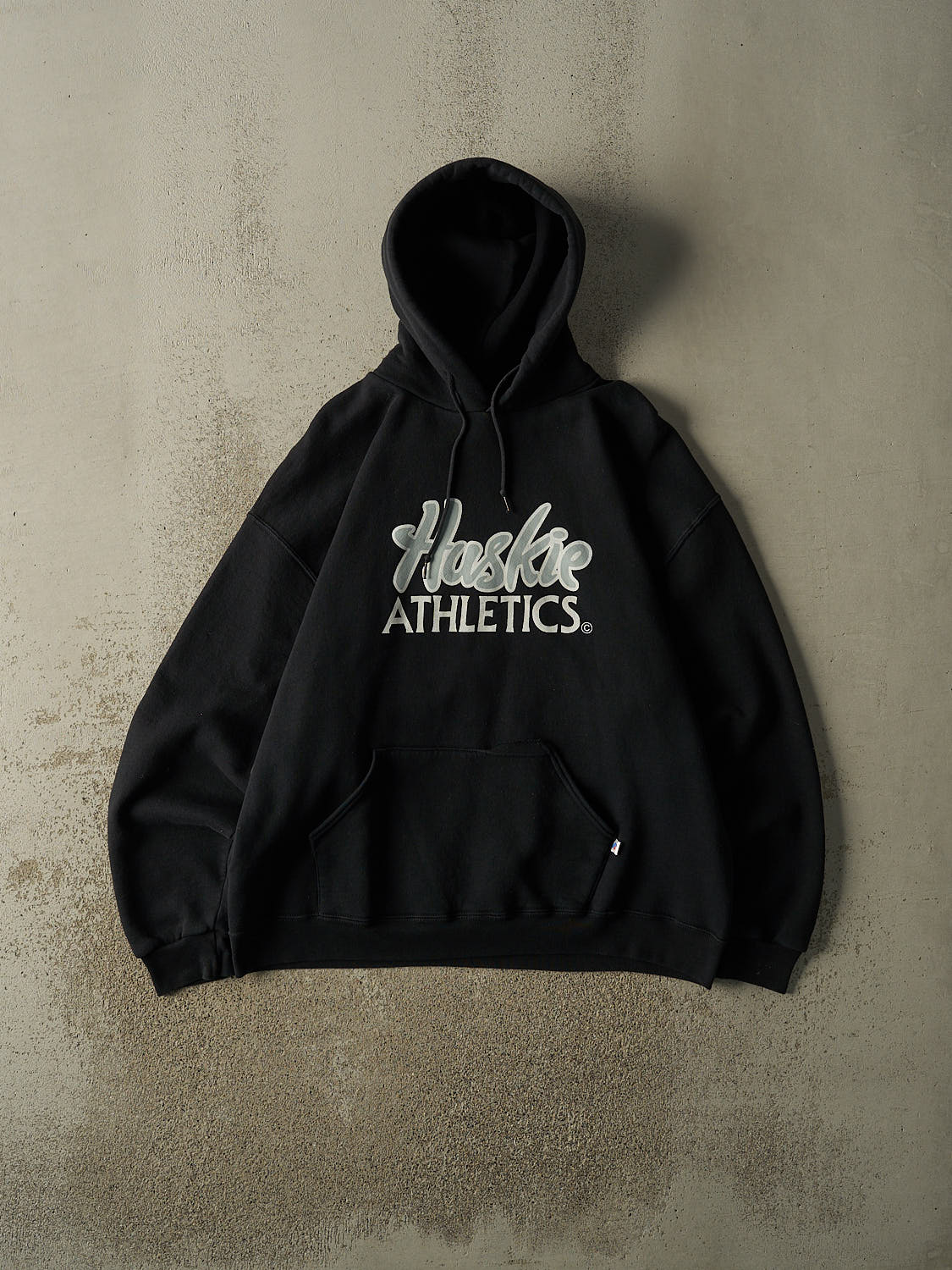 きりん 90s RUSSELL BLACK Hoodie XXL Russell Mens Authentic Hooded Sweatshirt / Hoodie (XL) (Black) at
