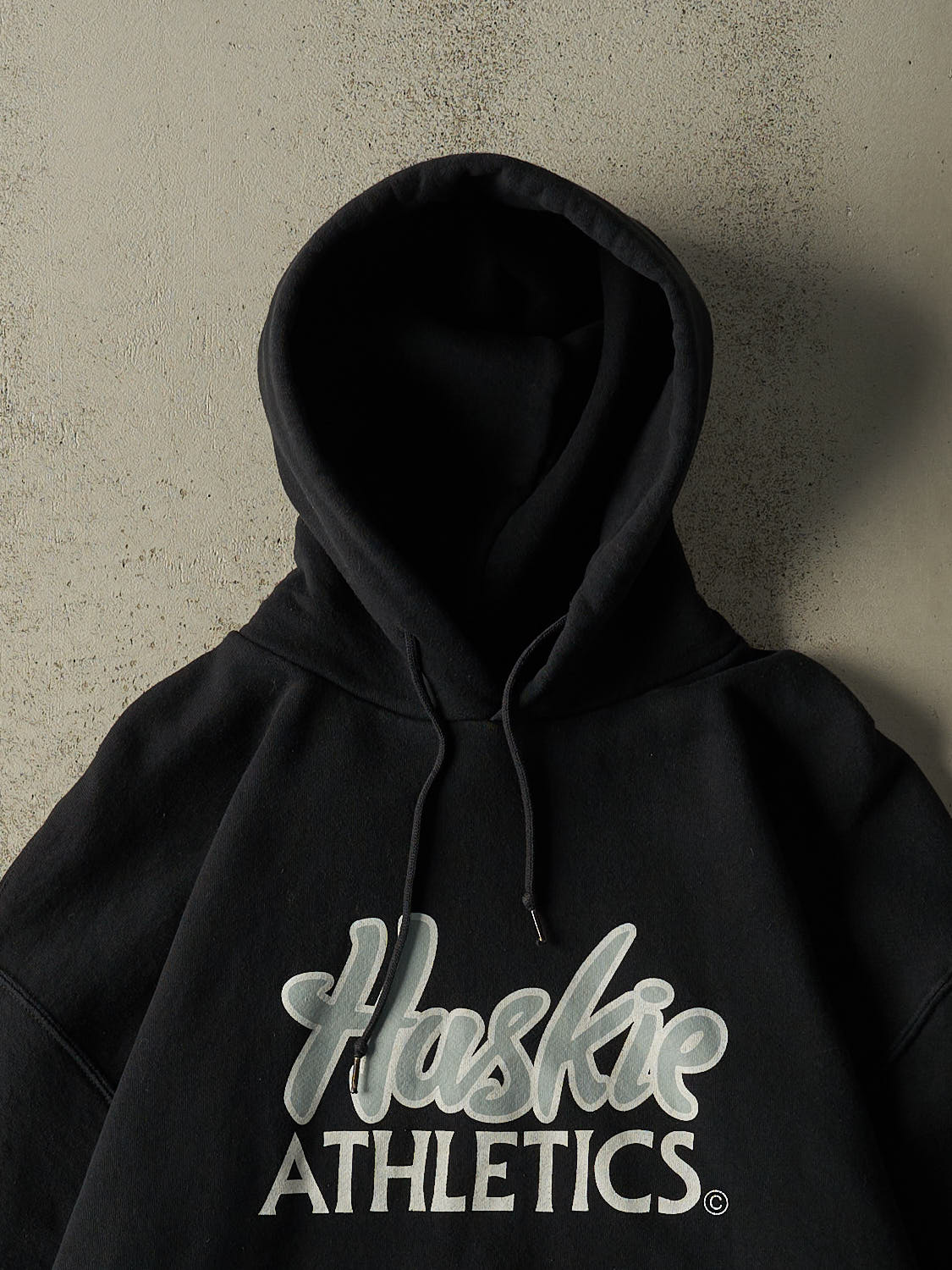 Vintage Y2K Black Russell Athletic Huskie Athletics Hoodie (XL/XXL)