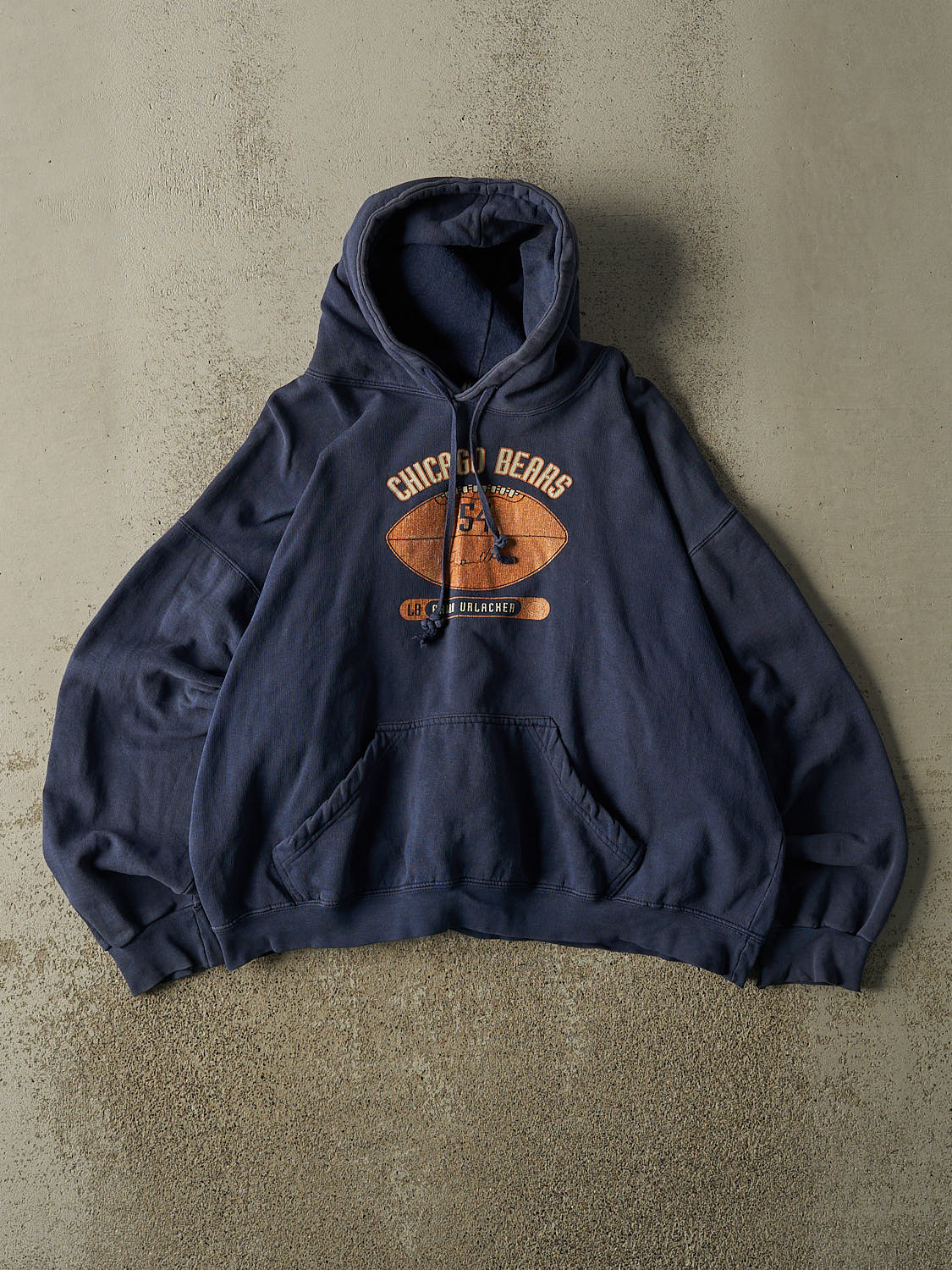 Vintage Y2K Navy Blue Chicago Bears Hoodie (S)