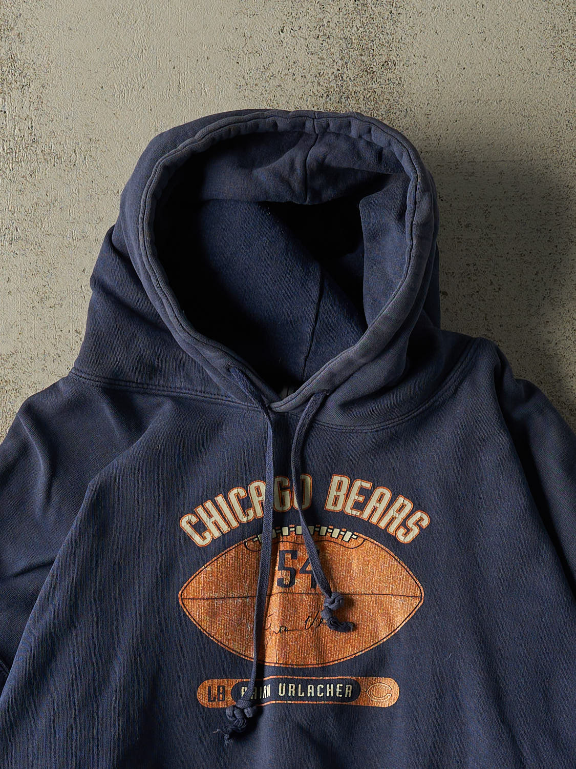 Vintage Y2K Navy Blue Chicago Bears Hoodie (S)
