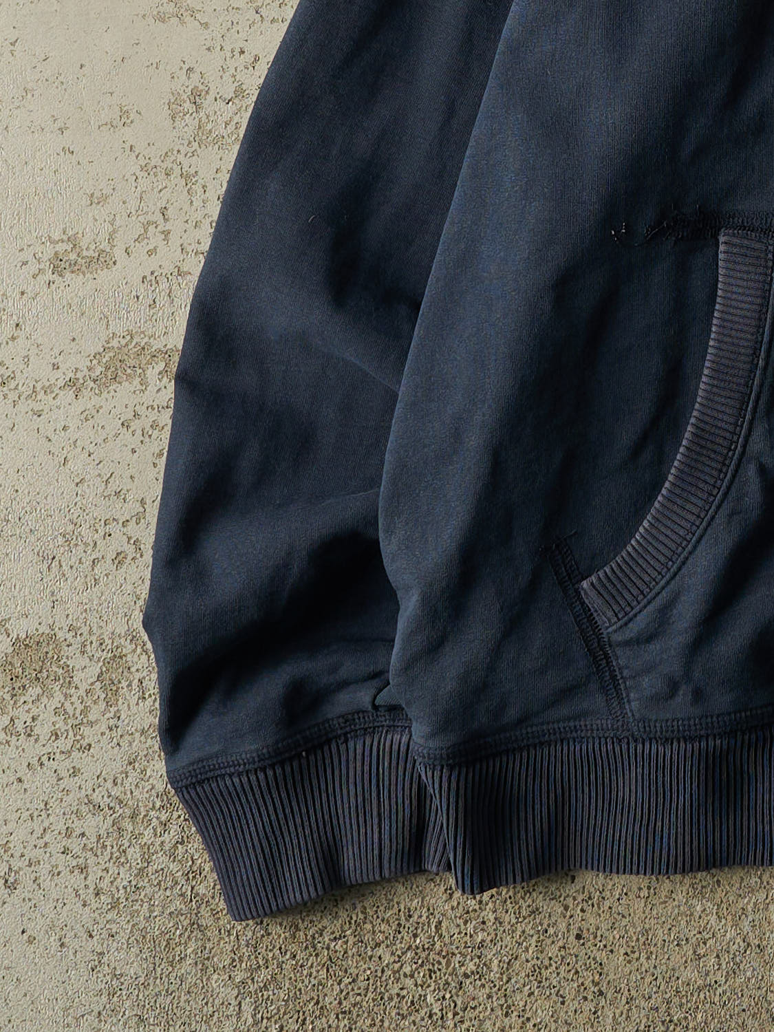 Vintage Y2K Navy Blue Old Navy Embroidered Hoodie (XXL)