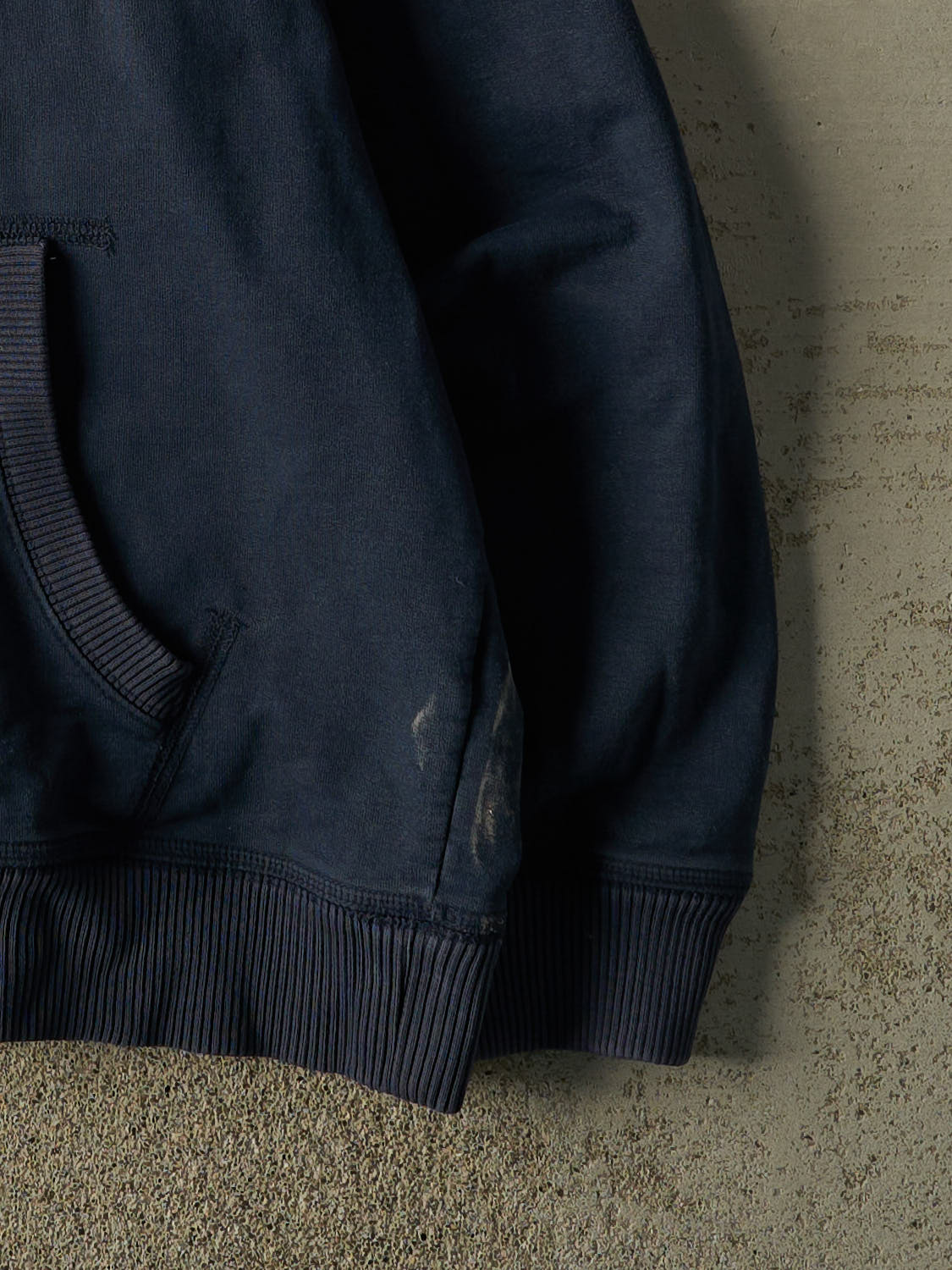 Vintage Y2K Navy Blue Old Navy Embroidered Hoodie (XXL)