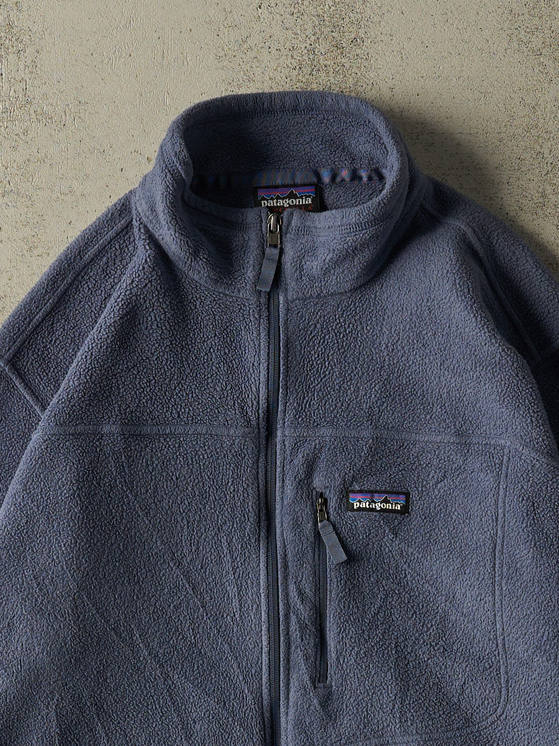 Vintage Y2K Blue Patagonia Synchilla Zip Up Fleece (XL/XXL)