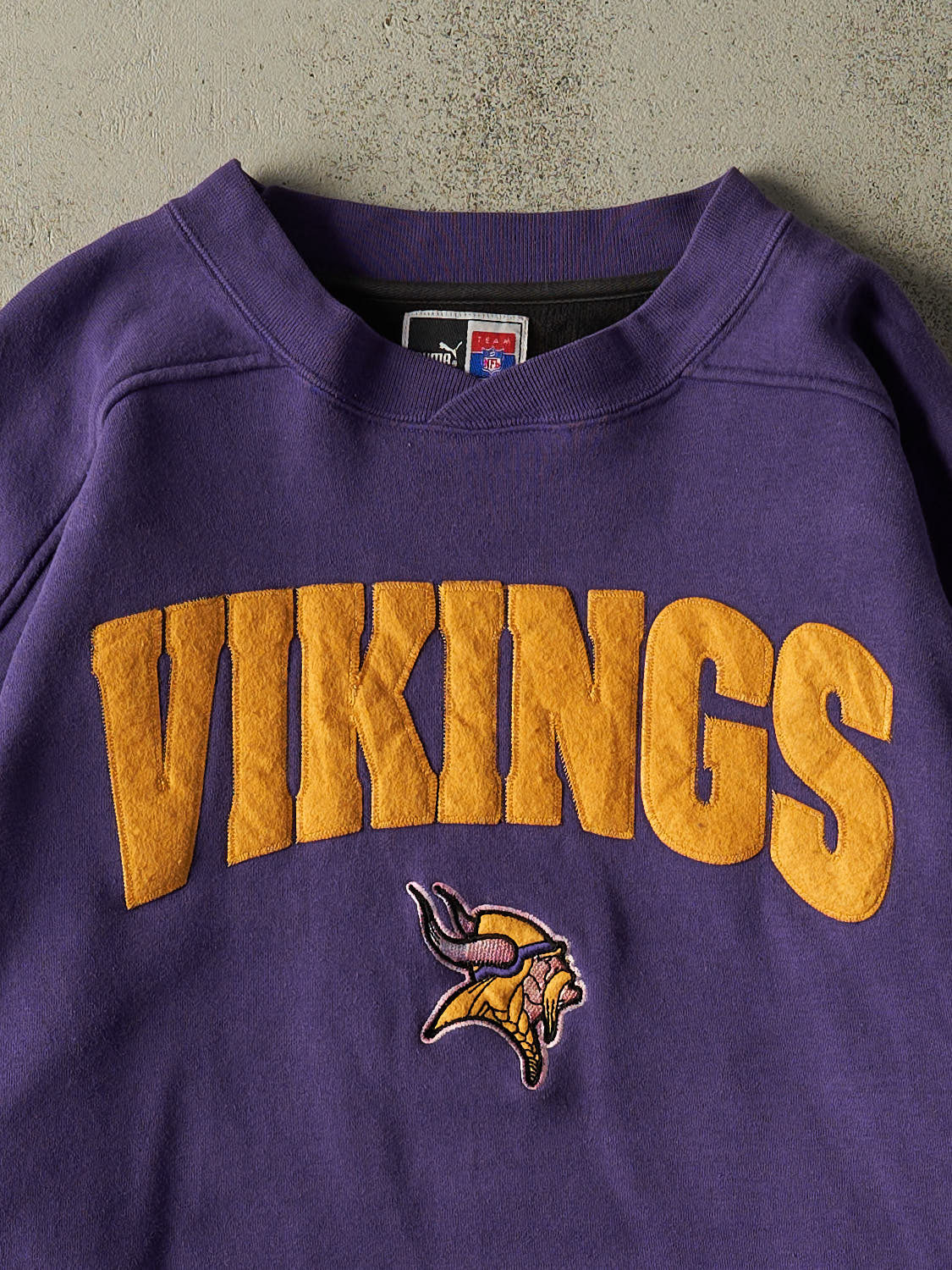 Vintage Y2K Purple Minnesota Vikings Embroidered Crewneck (XXL/XXXL)
