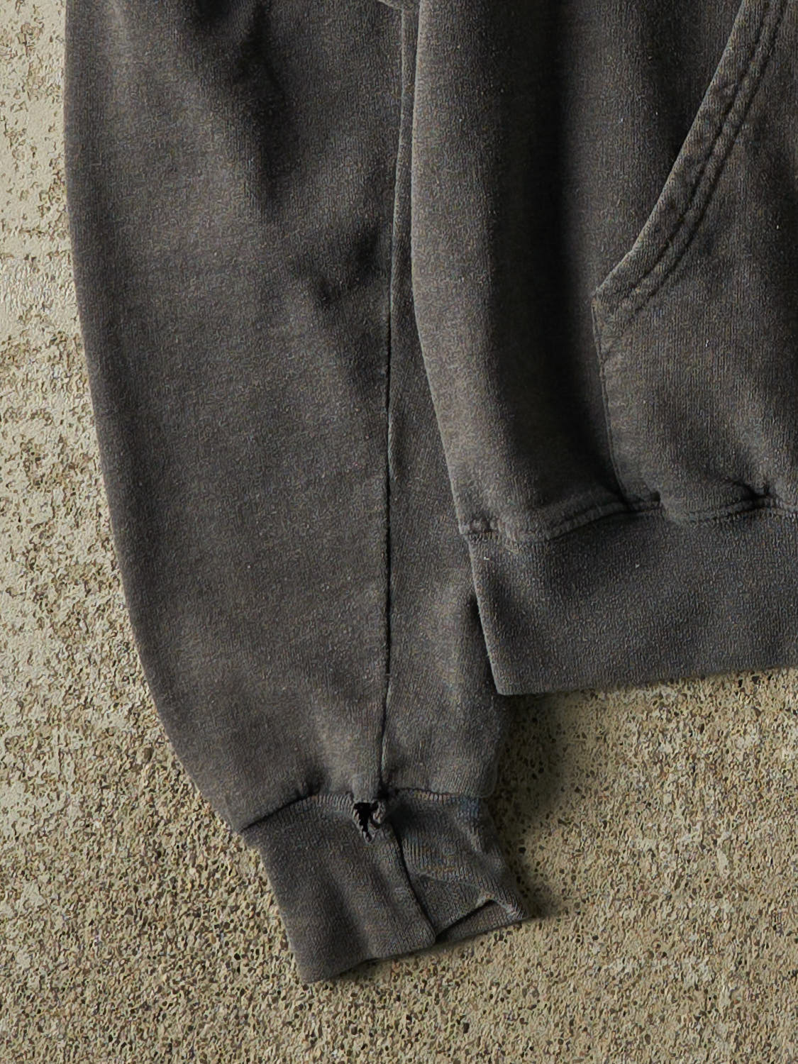 Vintage Y2K Charcoal Grey STFX University Embroidered Hoodie (XS/S)