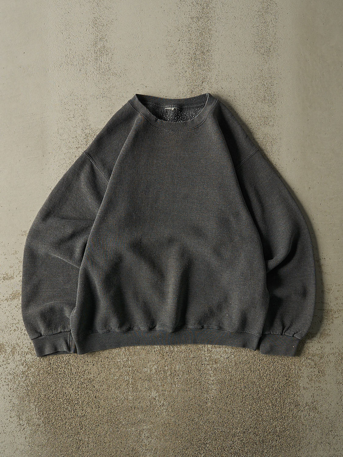 Vintage 90s Charcoal Grey Blank Crewneck (M)