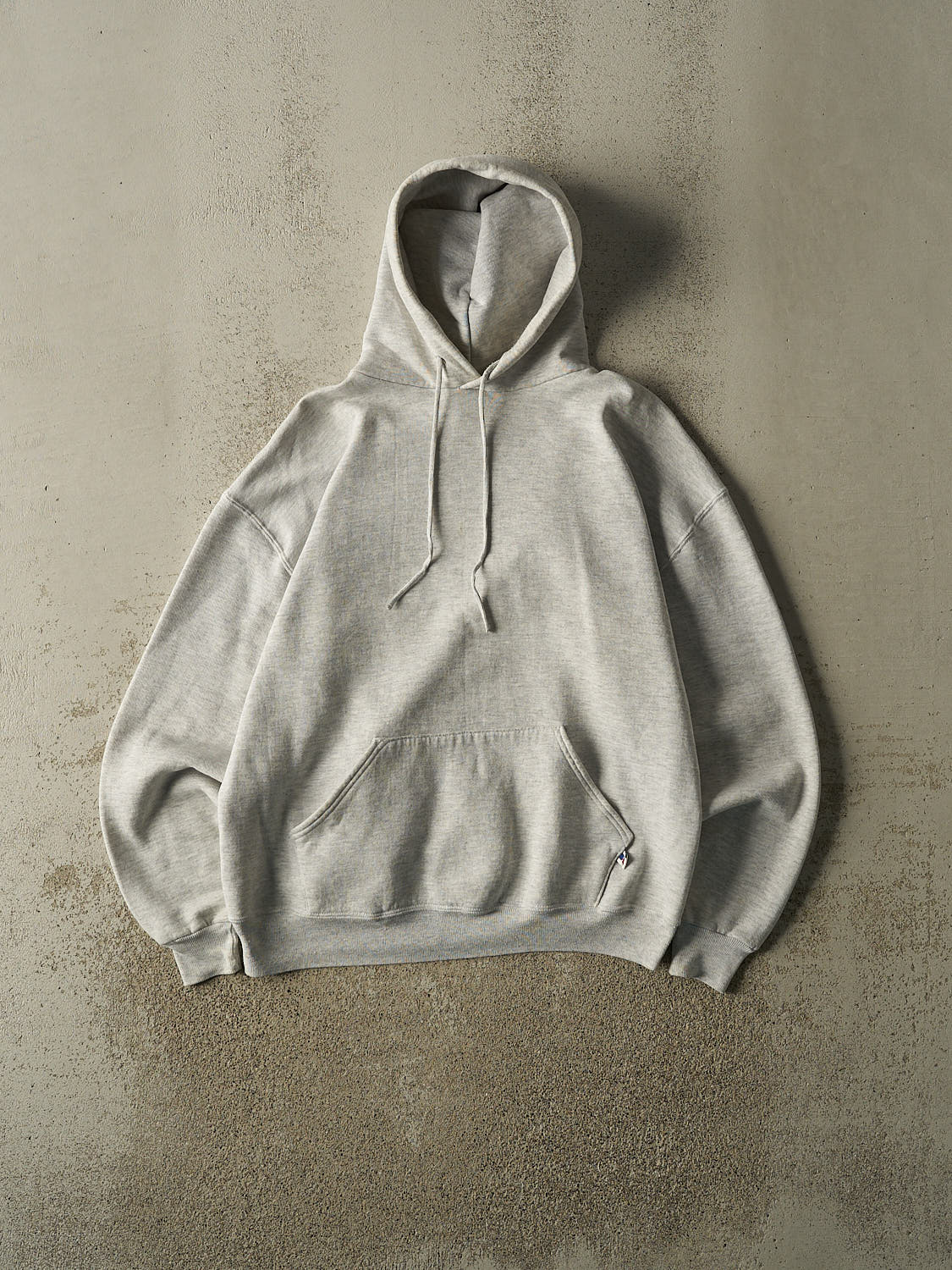 Vintage 90s Heather Grey Russell Athletic Blank Hoodie (L)