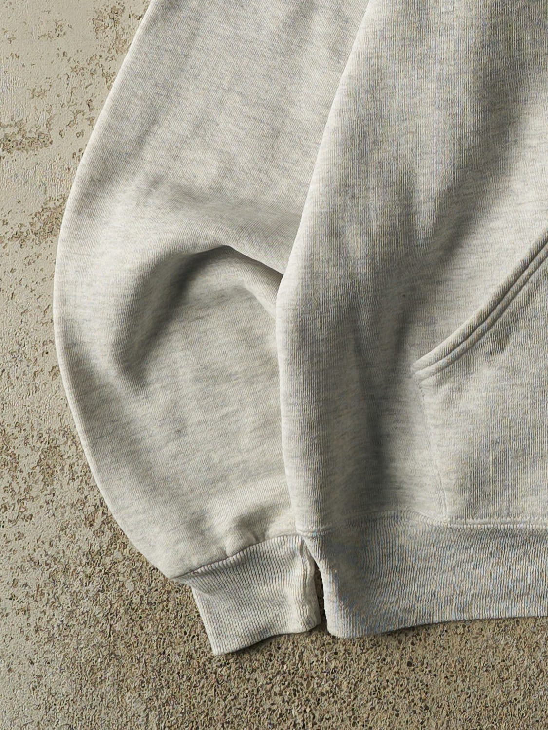 Vintage 90s Heather Grey Russell Athletic Blank Hoodie (L)