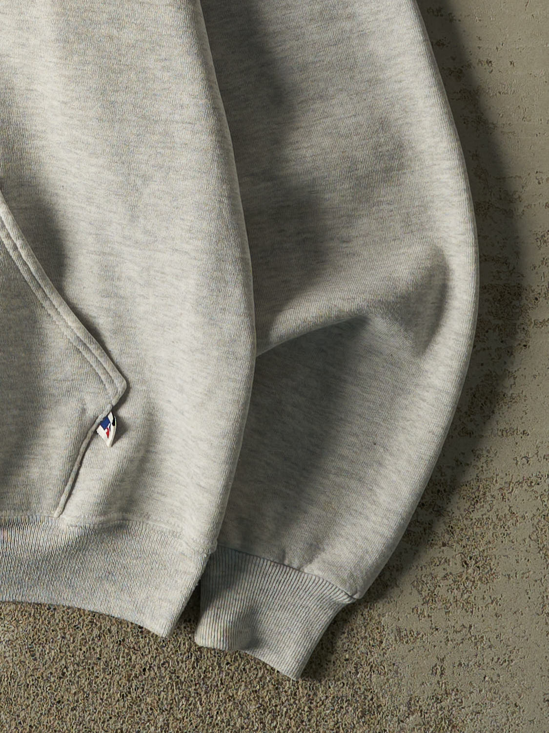 Vintage 90s Heather Grey Russell Athletic Blank Hoodie (L)