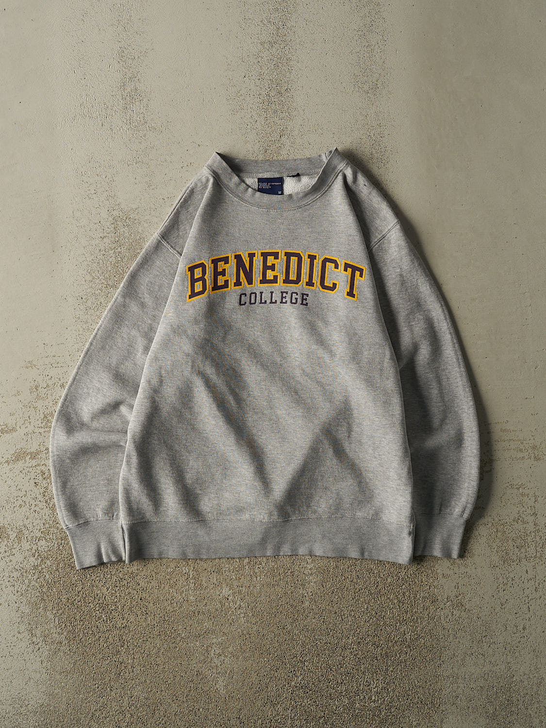 Vintage 90s Grey Benedict College Crewneck (M)