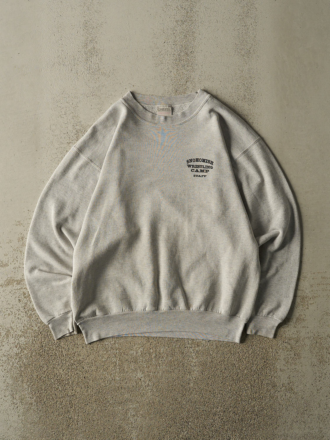 Vintage 90s Grey Snohomish Wrestling Camp Crewneck (M/L)