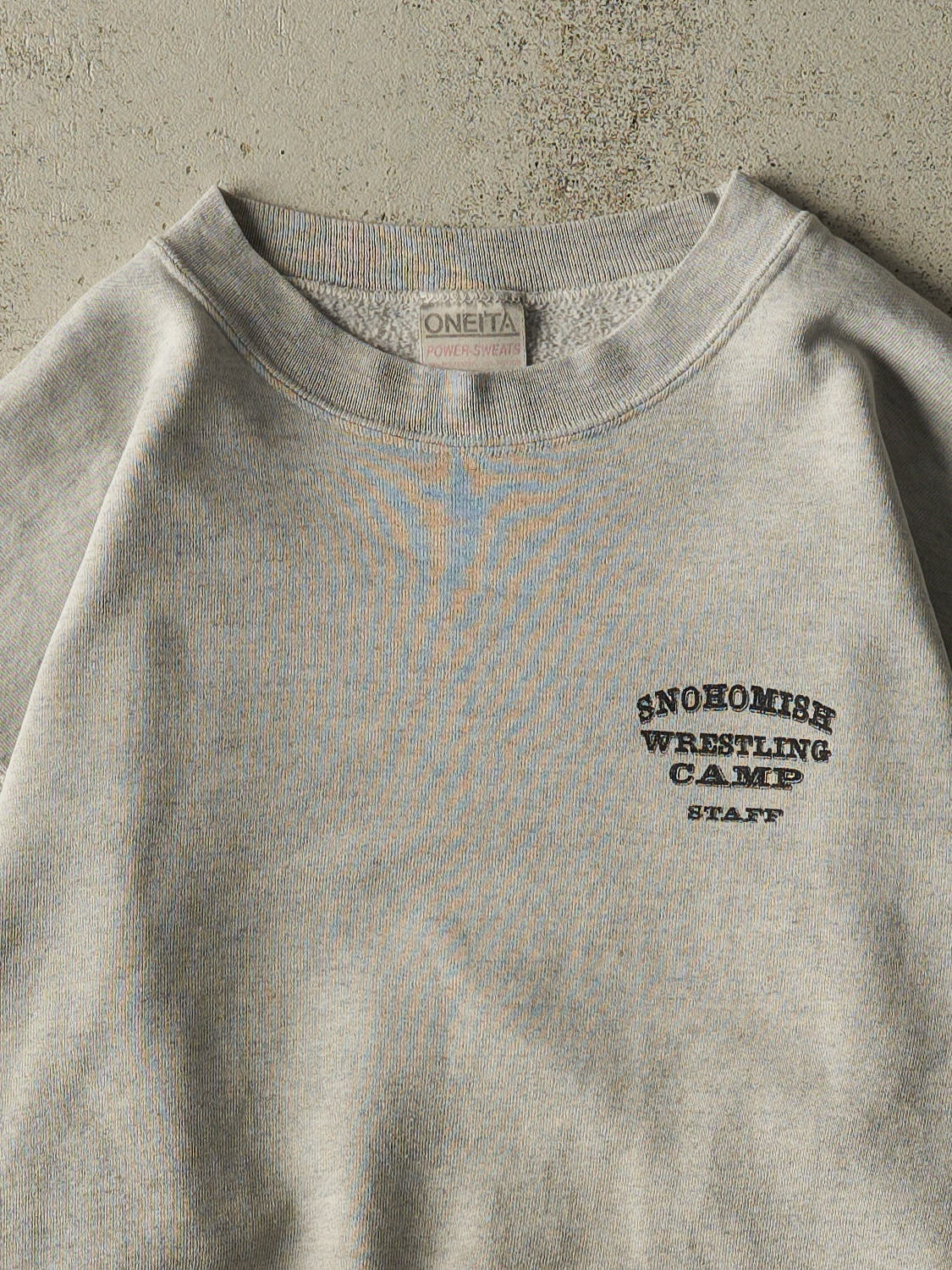 Vintage 90s Grey Snohomish Wrestling Camp Crewneck (M/L)