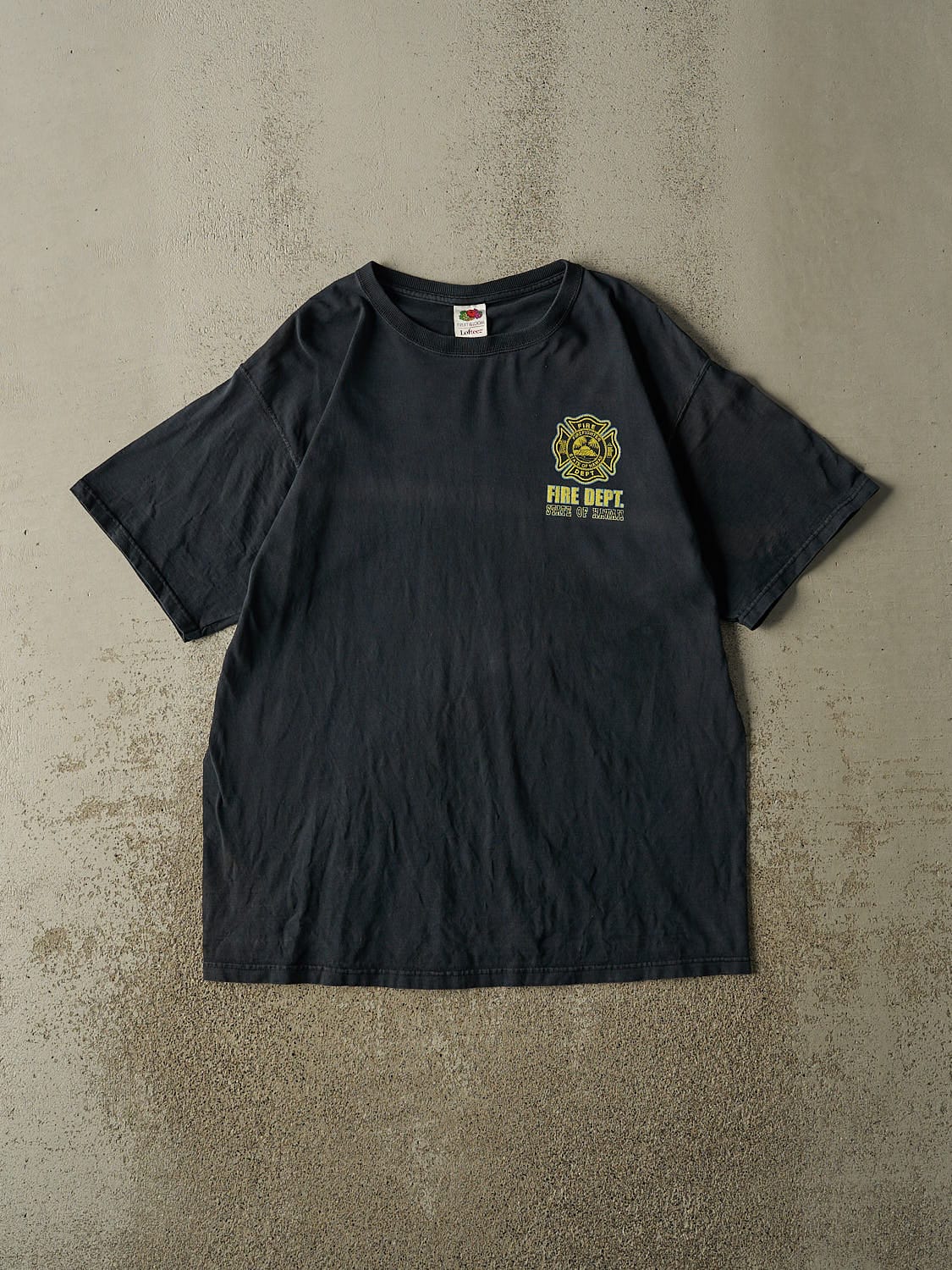 Vintage 00' Faded Black Hawaii Fire Dept Tee (L/XL)