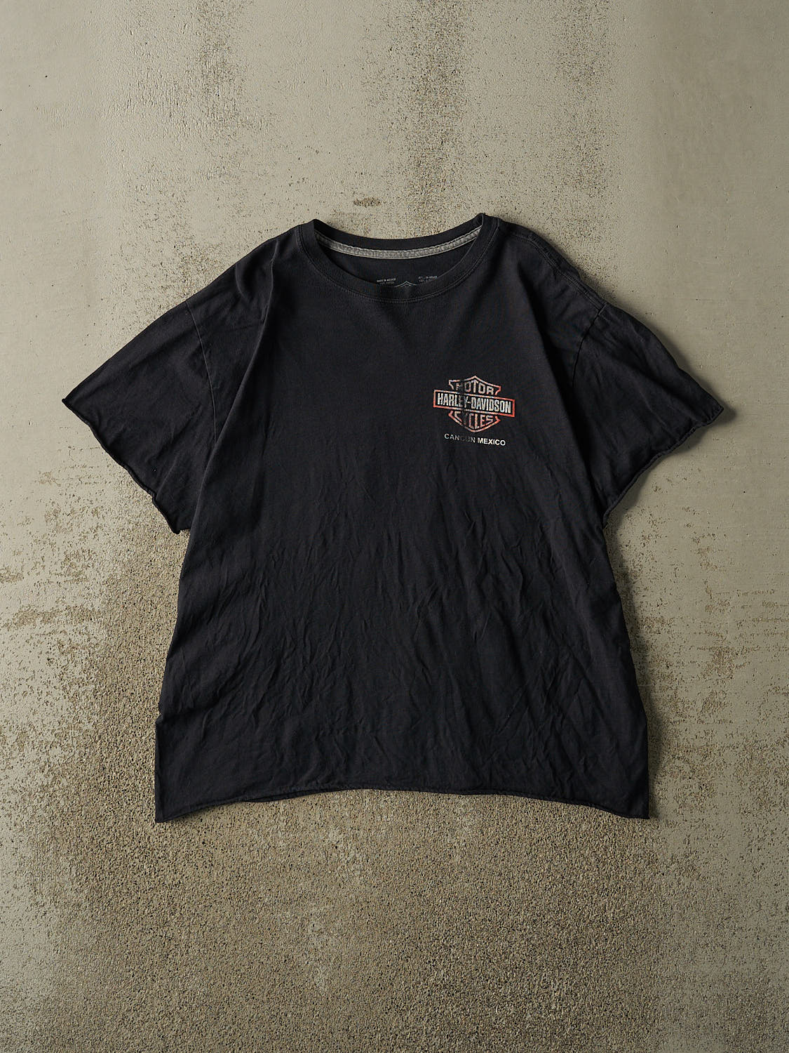 Vintage Y2K Black Harley Davidson Cancun Mexico Tee (M/L)